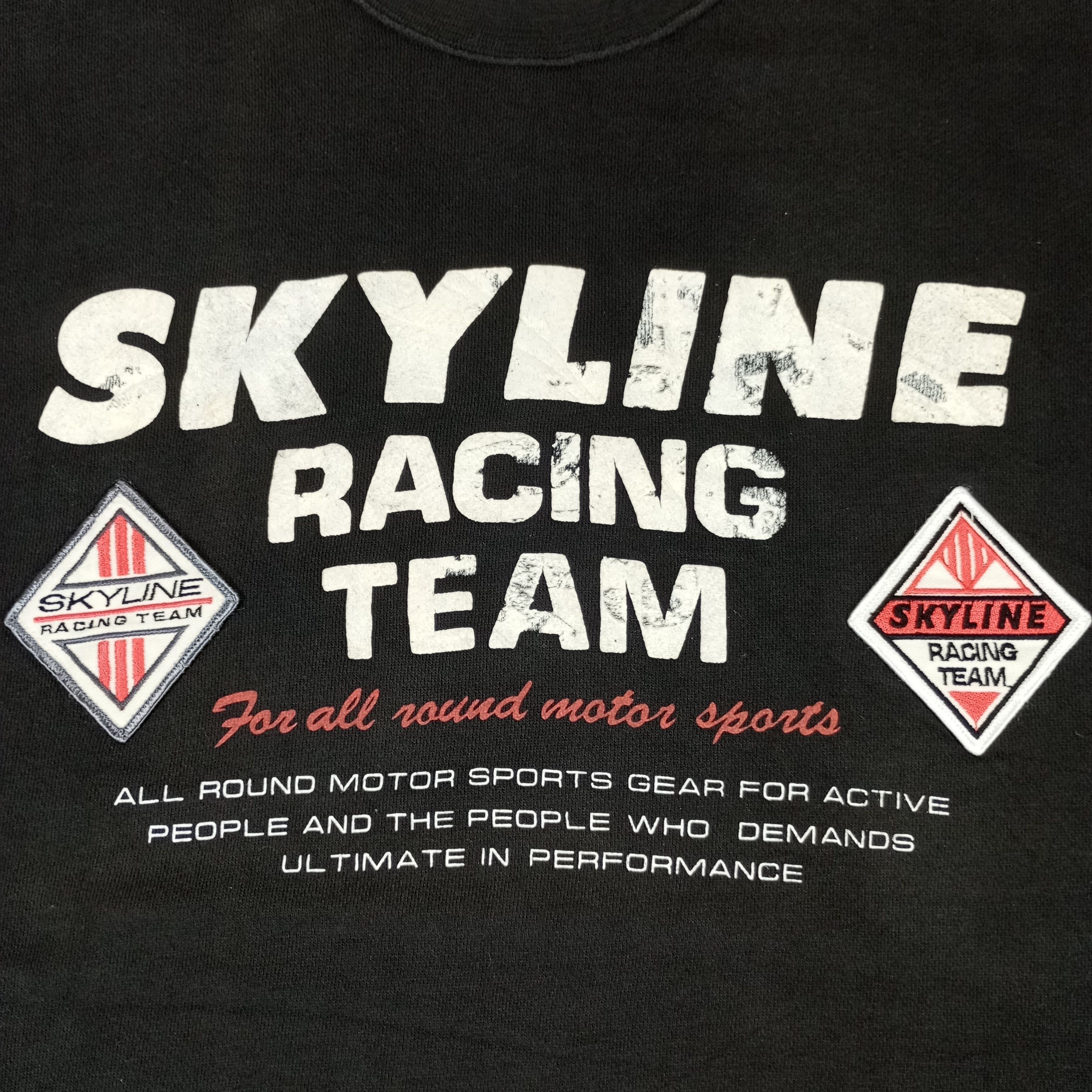 Japanese Brand Skyline Racing Team Outdoor Sports Vintage Tshirt Size US XL / EU 56 / 4 - 2 Thumbnail