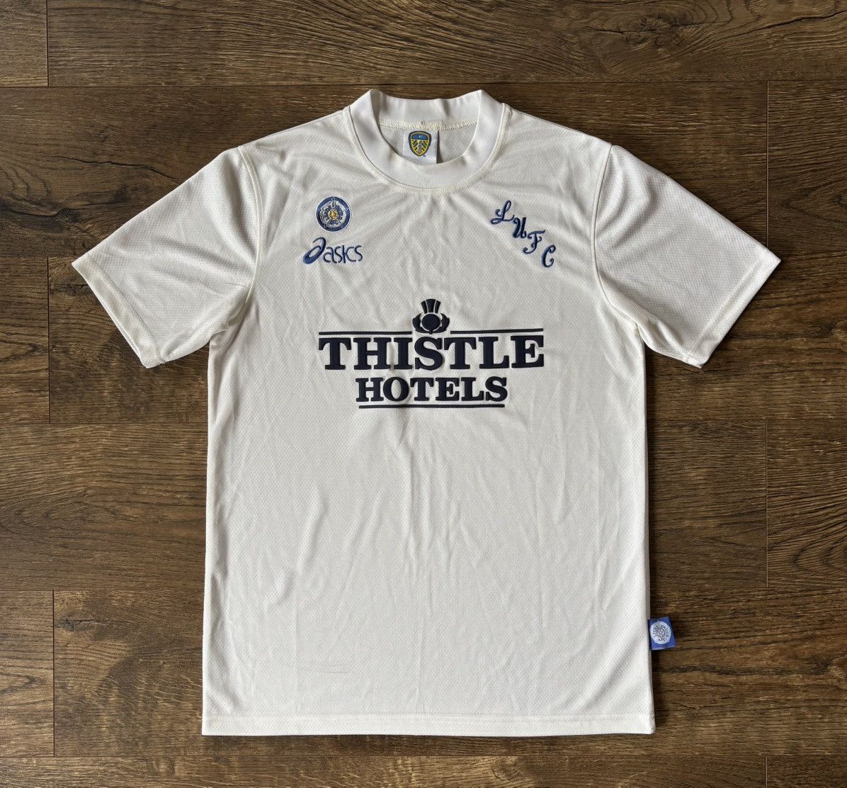 Asics × Vintage LEEDS UNITED 1995/1996 HOME FOOTBALL SHIRT ASICS JERSEY Size US M / EU 48-50 / 2 - 1 Thumbnail