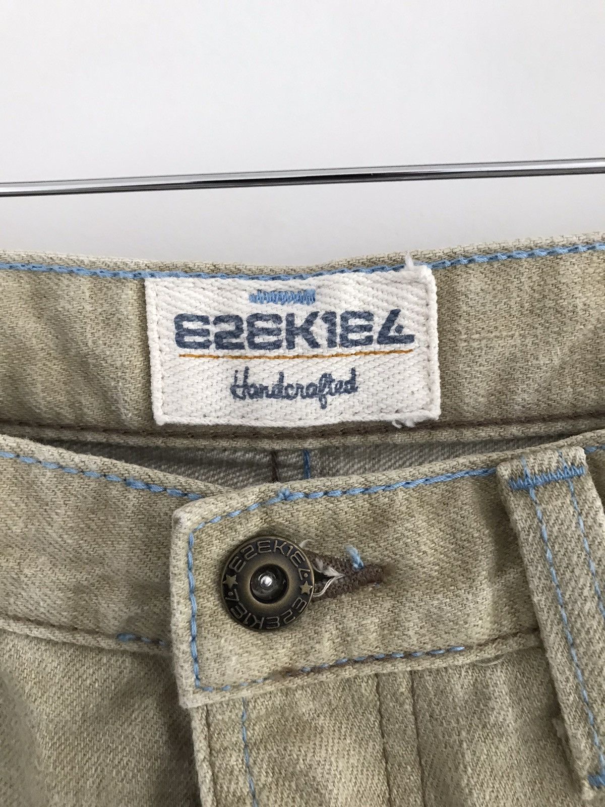 Ezekiel Ezekiel Handcrafted Blue Stitch Flare Denim Jeans Size US 31 - 4 Thumbnail