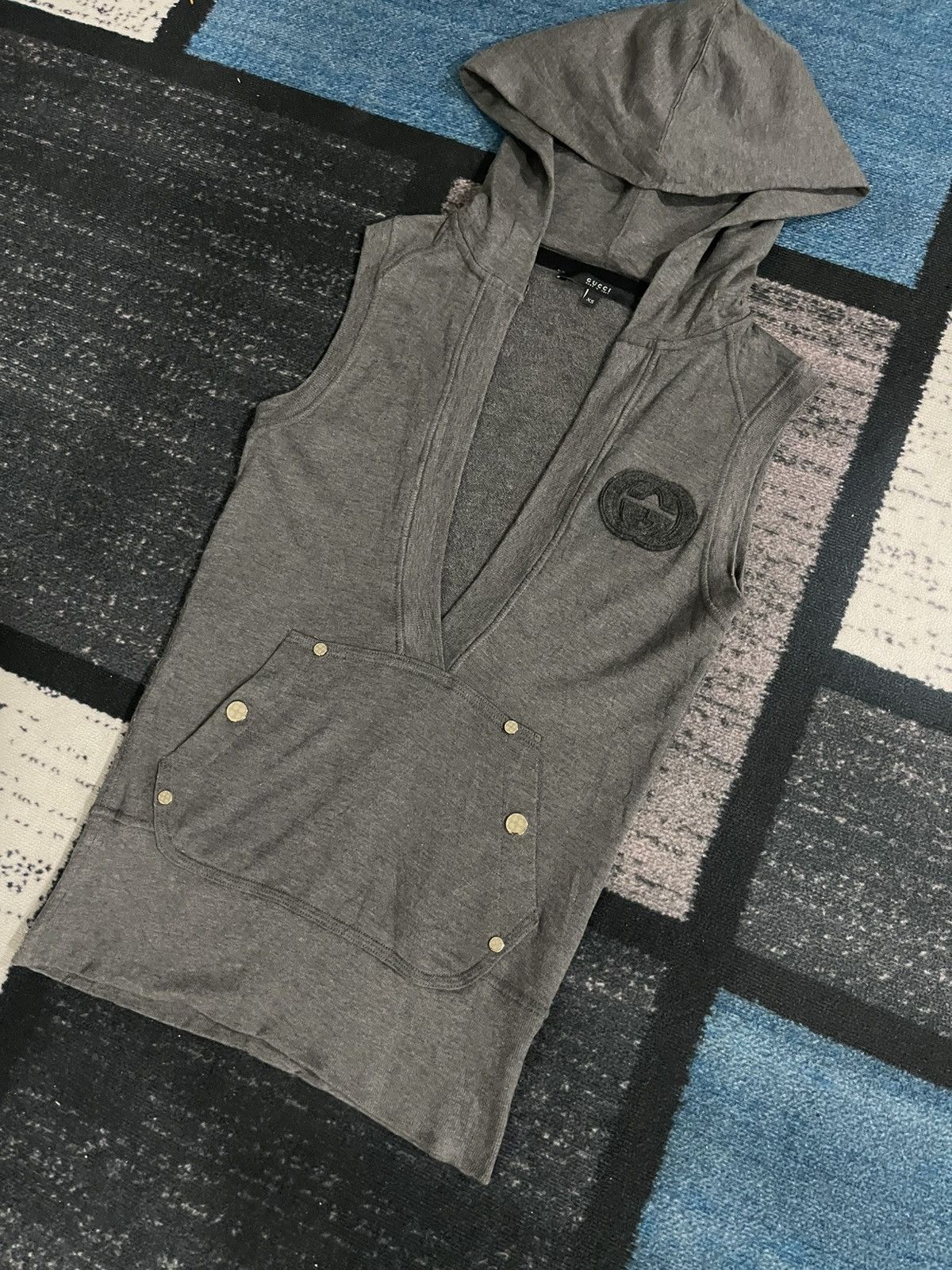 Gucci GG Gucci SleeveLess Hoodie Size XS / US 0-2 / IT 36-38 - 4 Thumbnail