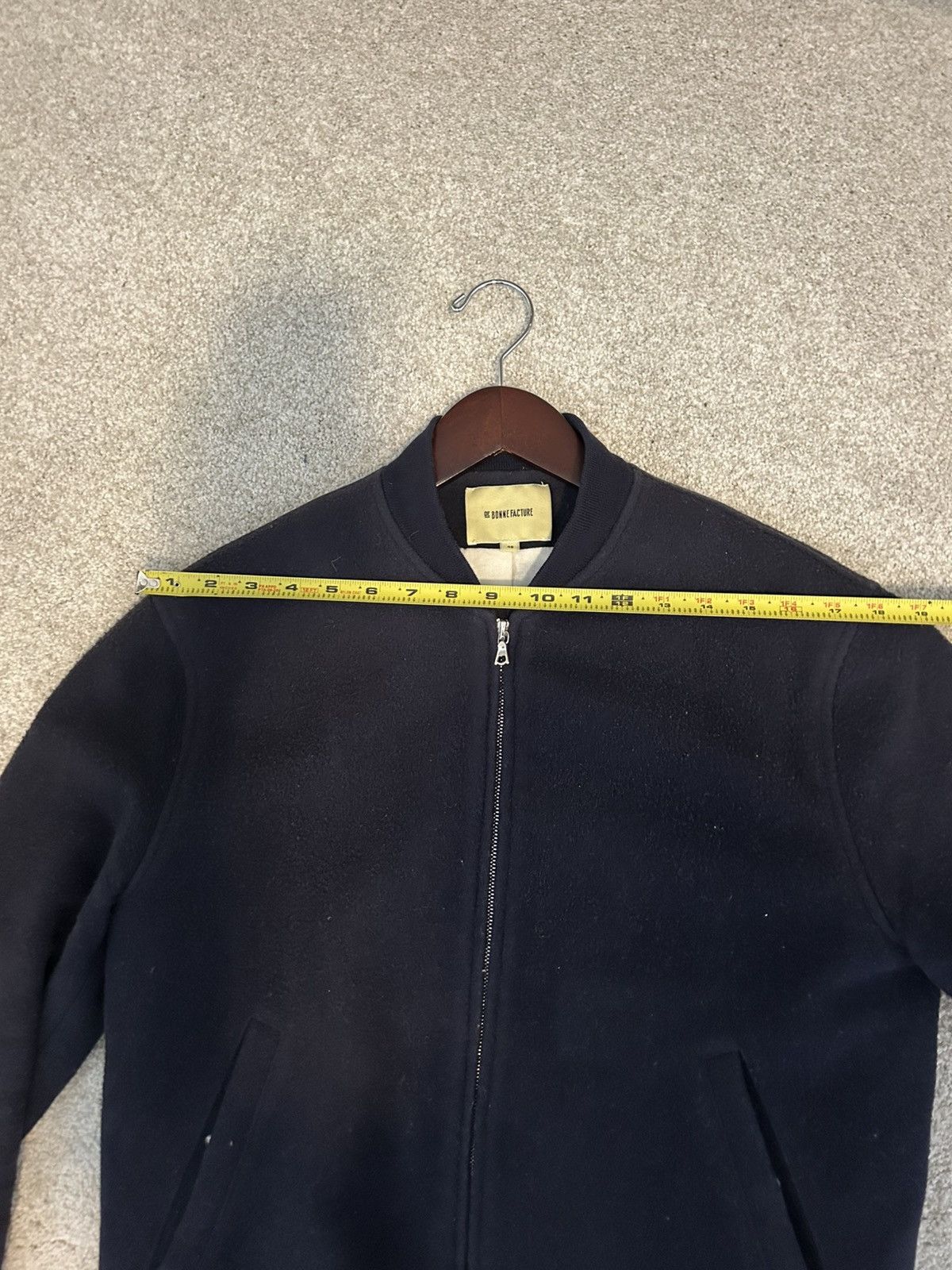 De Bonne Facture De Bonne Facture Navy Wool Bomber Size US M / EU 48-50 / 2 - 5 Thumbnail