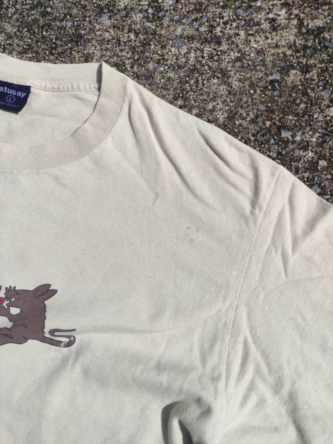 Stussy Vtg 90's Stussy " Rat Pack " Made in USA T-Shirt Size US L / EU 52-54 / 3 - 7 Thumbnail