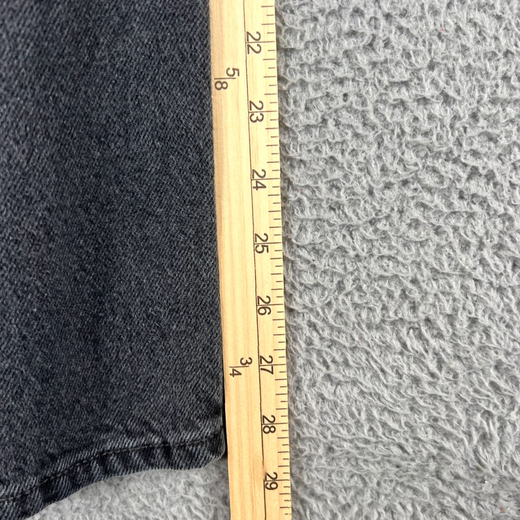 Levi's VINTAGE Levi's 505 Jeans Men's Medium Fit 34 Black Denim Straight Leg Grunge 90s Size US 34 / EU 50 - 2 Thumbnail