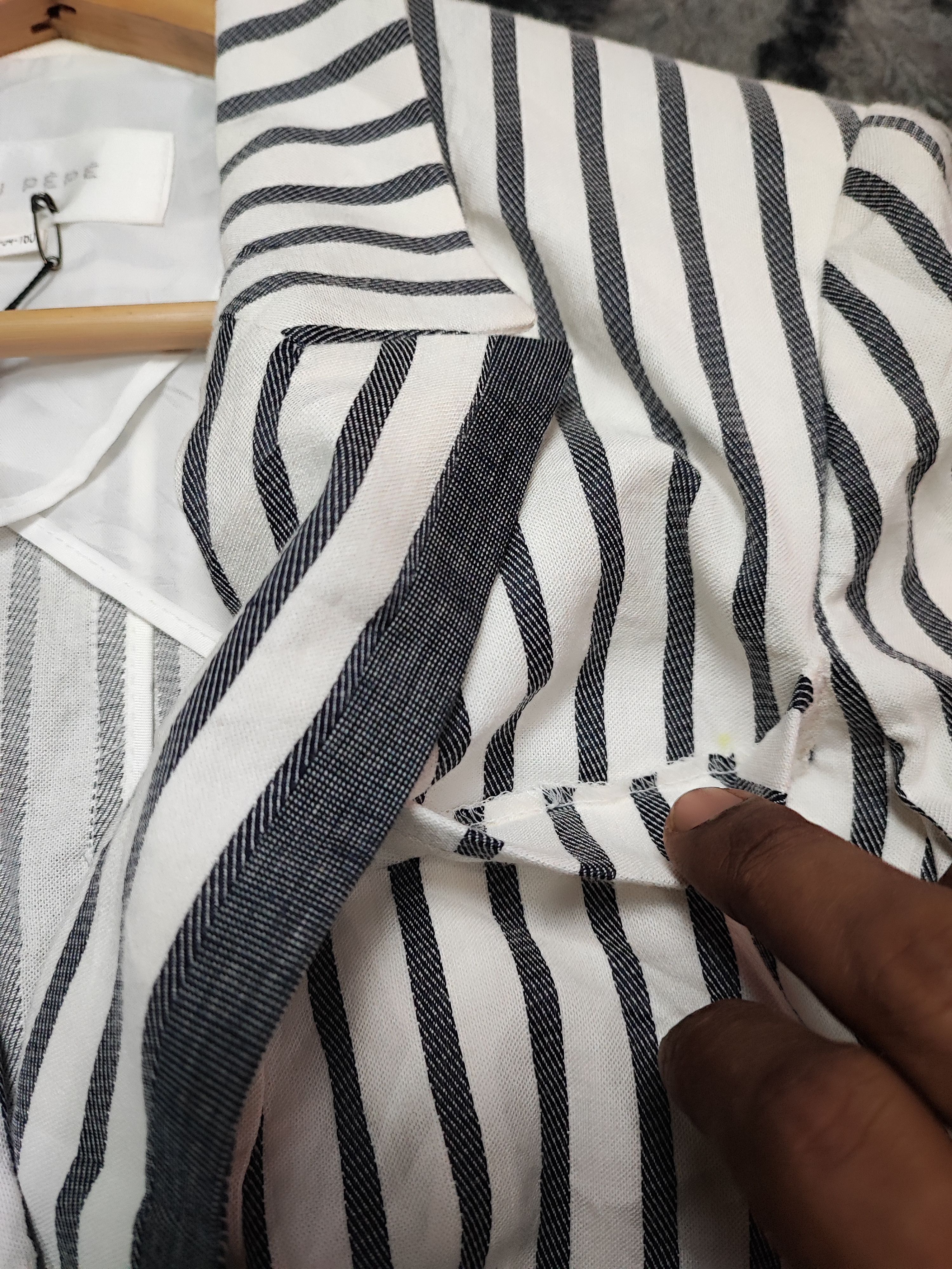 Hysteric Glamour BLU PÉPÉ Nautical Striped Double Breasted Blazer Jacket Size US L / EU 52-54 / 3 - 7 Thumbnail