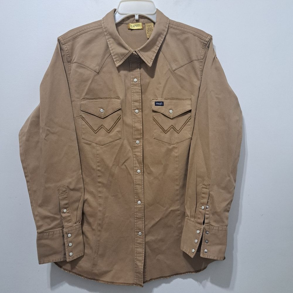 Wrangler Wrangler Women's Long Sleeve Western Snap With Front Back Yo Size L / US 10 / IT 46 - 11 Thumbnail