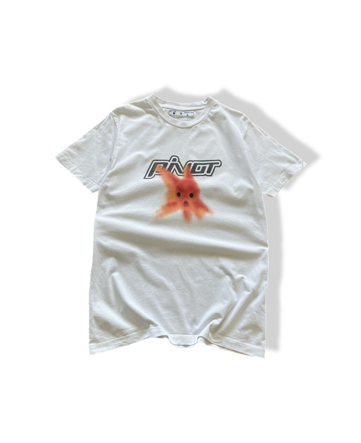 Off-White Off-White Pivot Fish White T Shirt Big Logo M Size Size US M / EU 48-50 / 2 - 1 Thumbnail