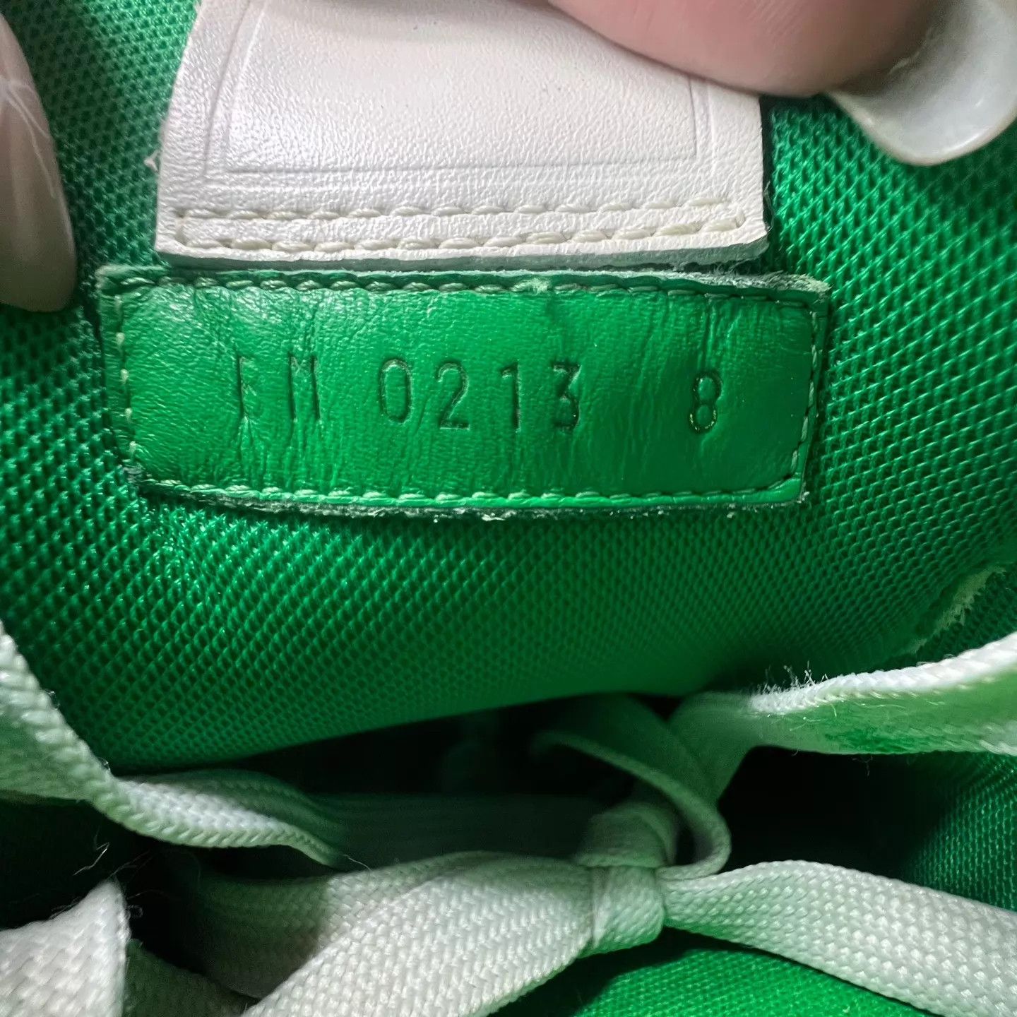 Louis Vuitton LV Trainer White Green 43 (Like New, Original Box) Size US 10 / EU 43 - 8 Thumbnail