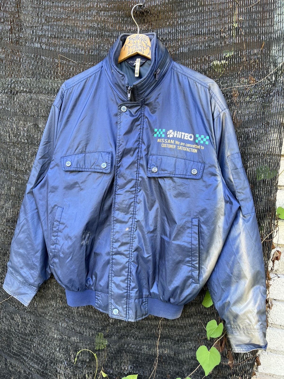 Formula 1 × Japanese Brand × Nissan 🔥Vintage Nissan Zipper Racing Jacket 90s Size US XL / EU 56 / 4 - 4 Thumbnail