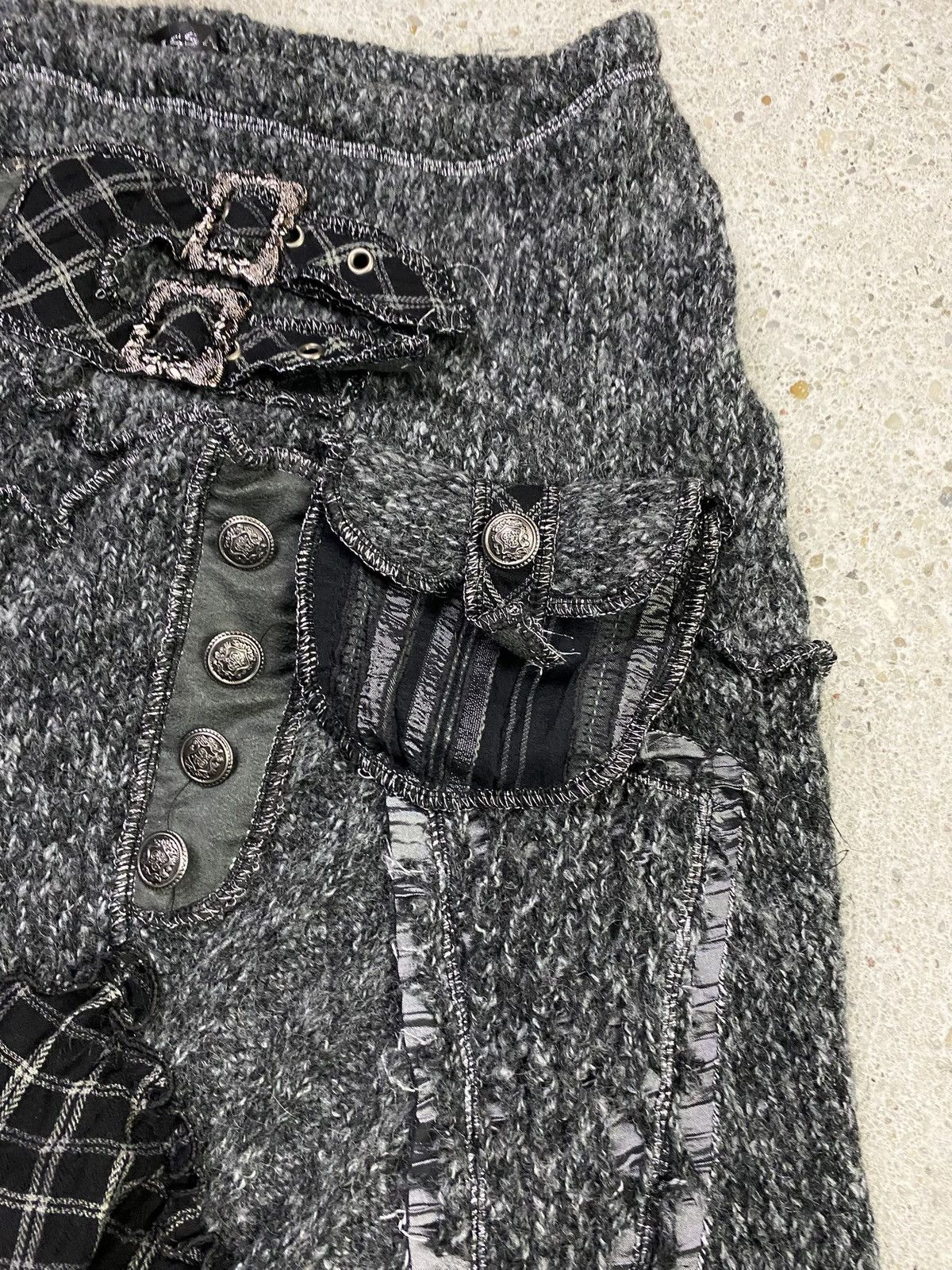 Vintage Grunge set sweater skirt Maxi Patchwork Goth Alternative Size M / US 6-8 / IT 42-44 - 16 Thumbnail