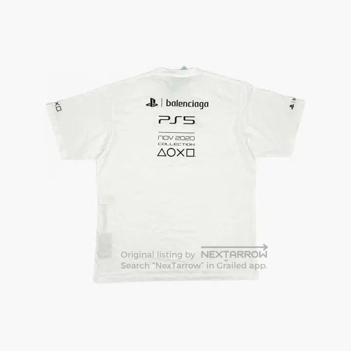 Balenciaga Balenciaga x PlayStation White Graphic T. Size US S / EU 44-46 / 1 - 3 Thumbnail