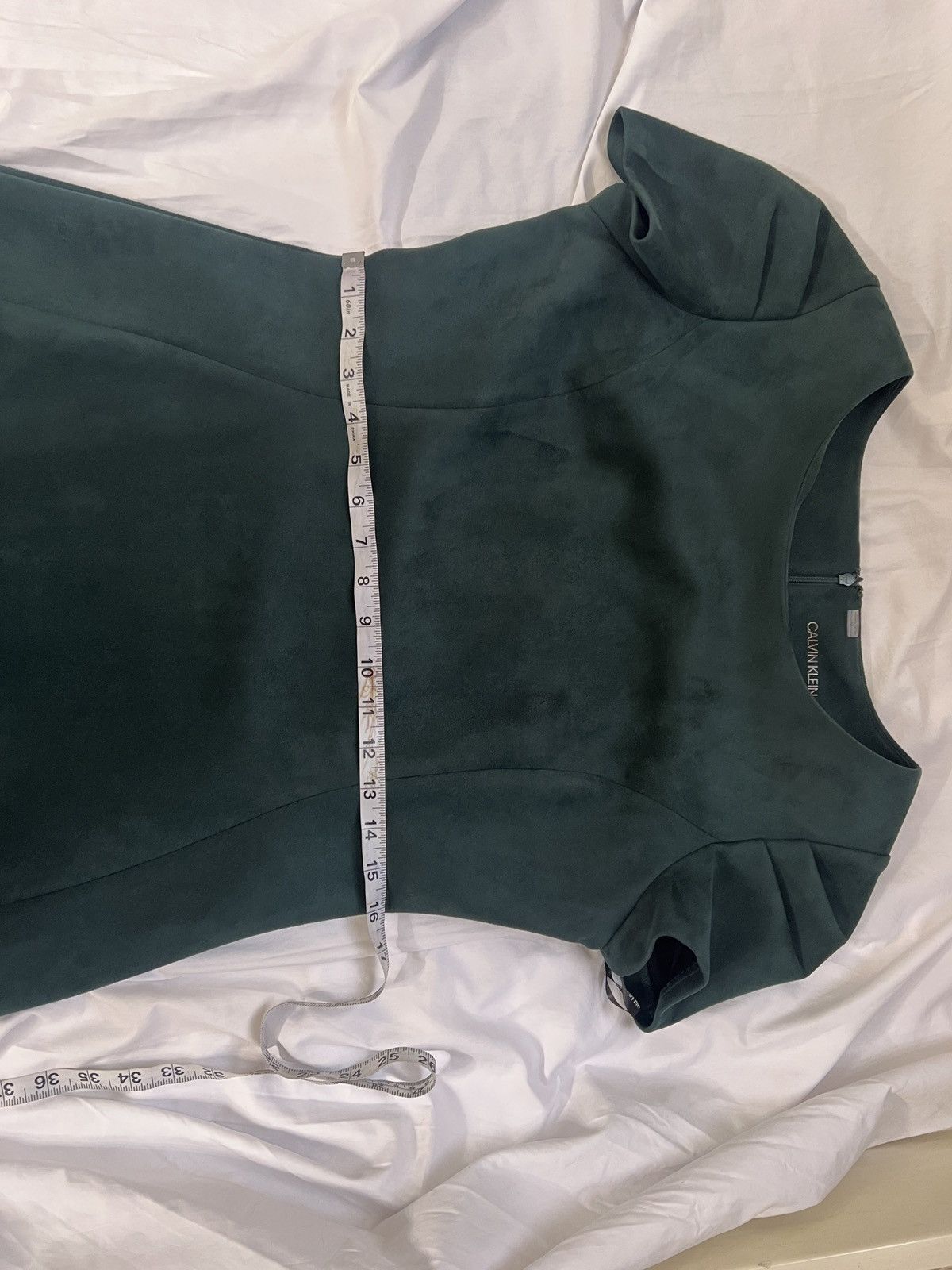 Calvin Klein Calvin Klein Emerald Green Midi Dress with Short Sleeves Size XL / US 12-14 / IT 48-50 - 6 Thumbnail
