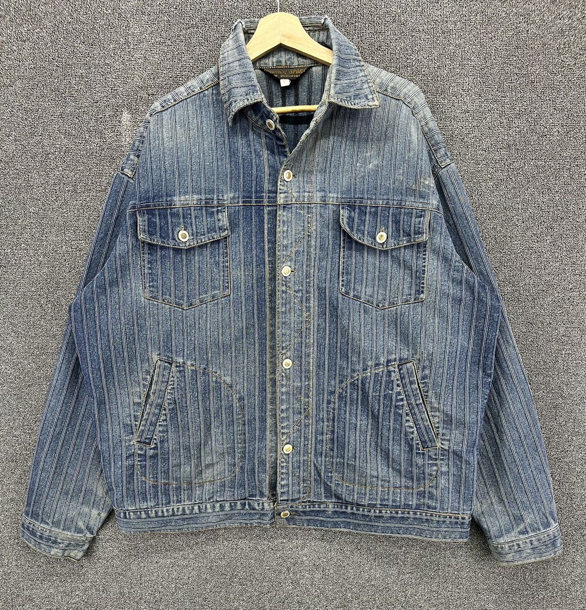 Japanese Brand Vintage Parto Sport Jeans Rare Design Denim Jacket Size US XL / EU 56 / 4 - 1 Thumbnail