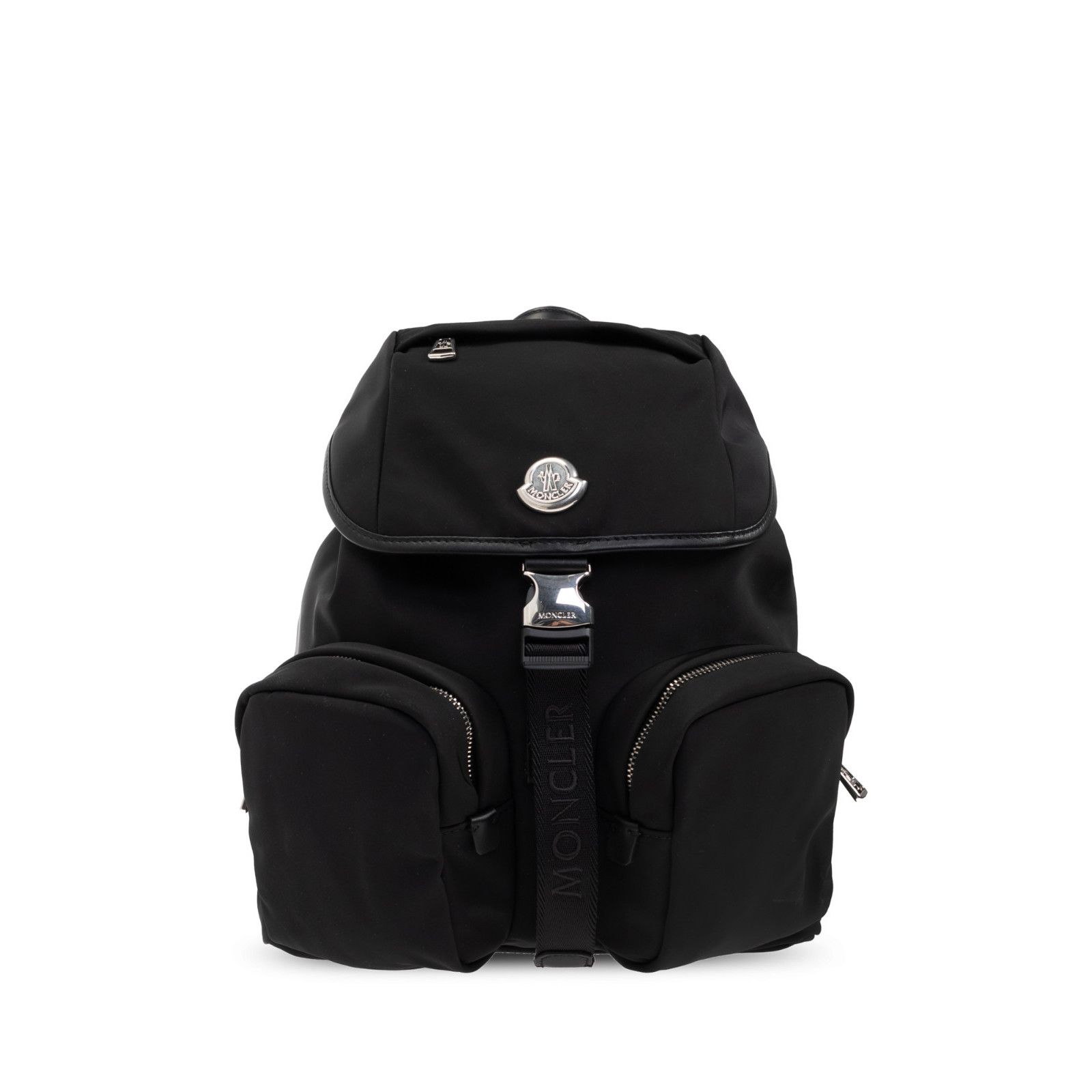 Moncler MONCLER Applique Black Nylon Backpack New Size ONE SIZE - 1 Thumbnail