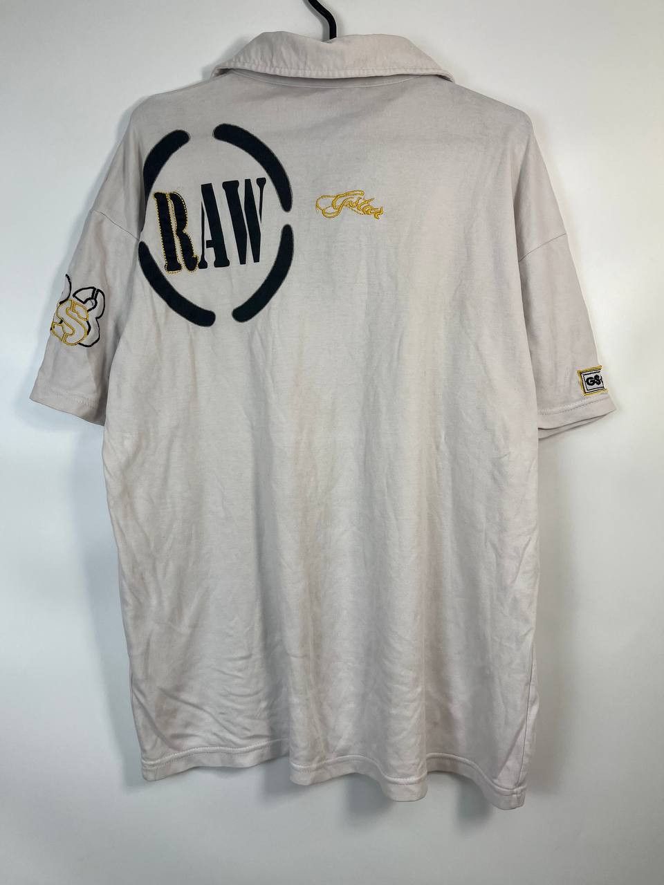 G-Star G-STAR RAW Polo Shirt Beige Sz XXL Size US XXL / EU 58 / 5 - 4 Thumbnail