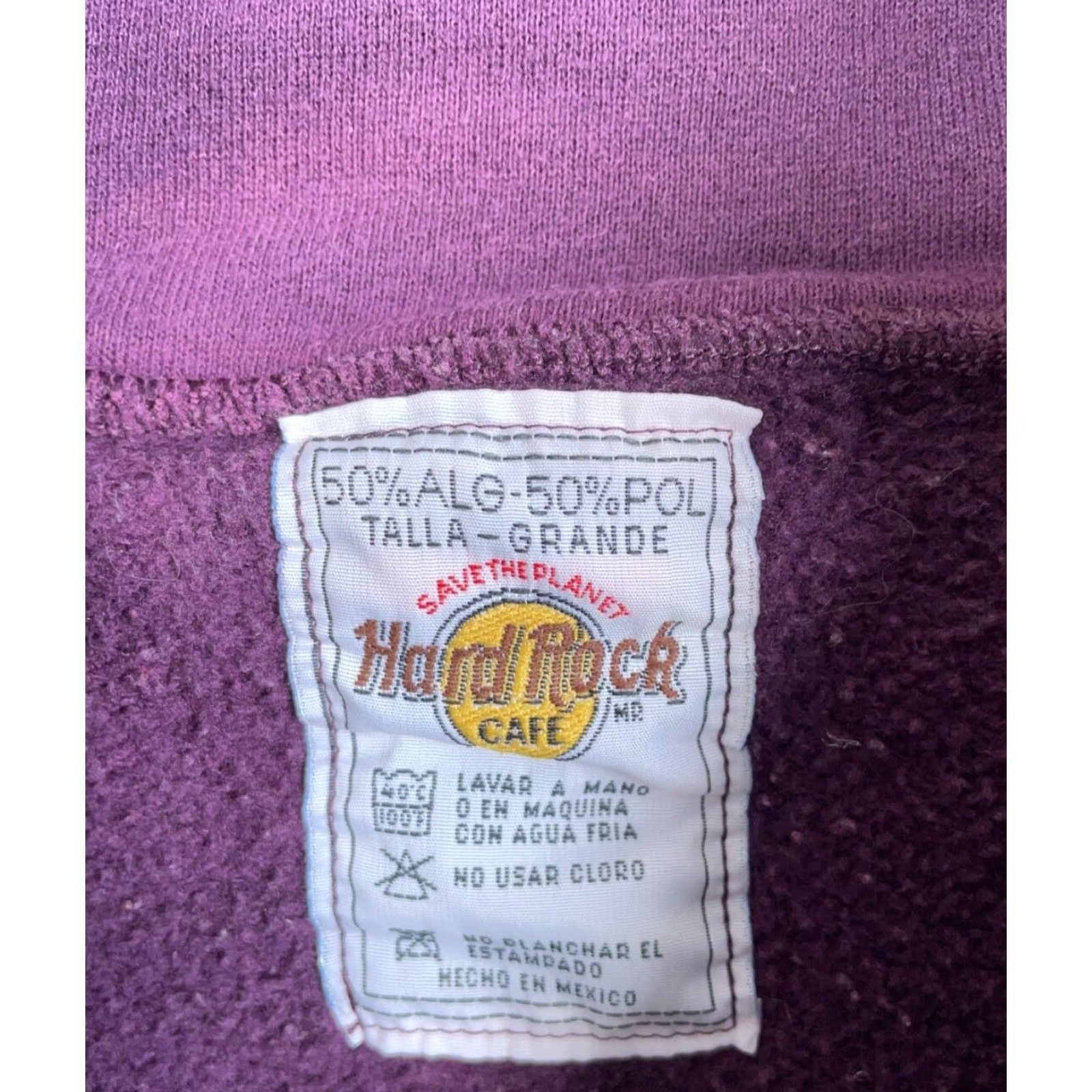 Hard Rock Cafe VTG Hard Rock Cafe Puerto Vallarta 1/4 Zip Sweatshirt Adult Large Dark Red Size US L / EU 52-54 / 3 - 4 Thumbnail