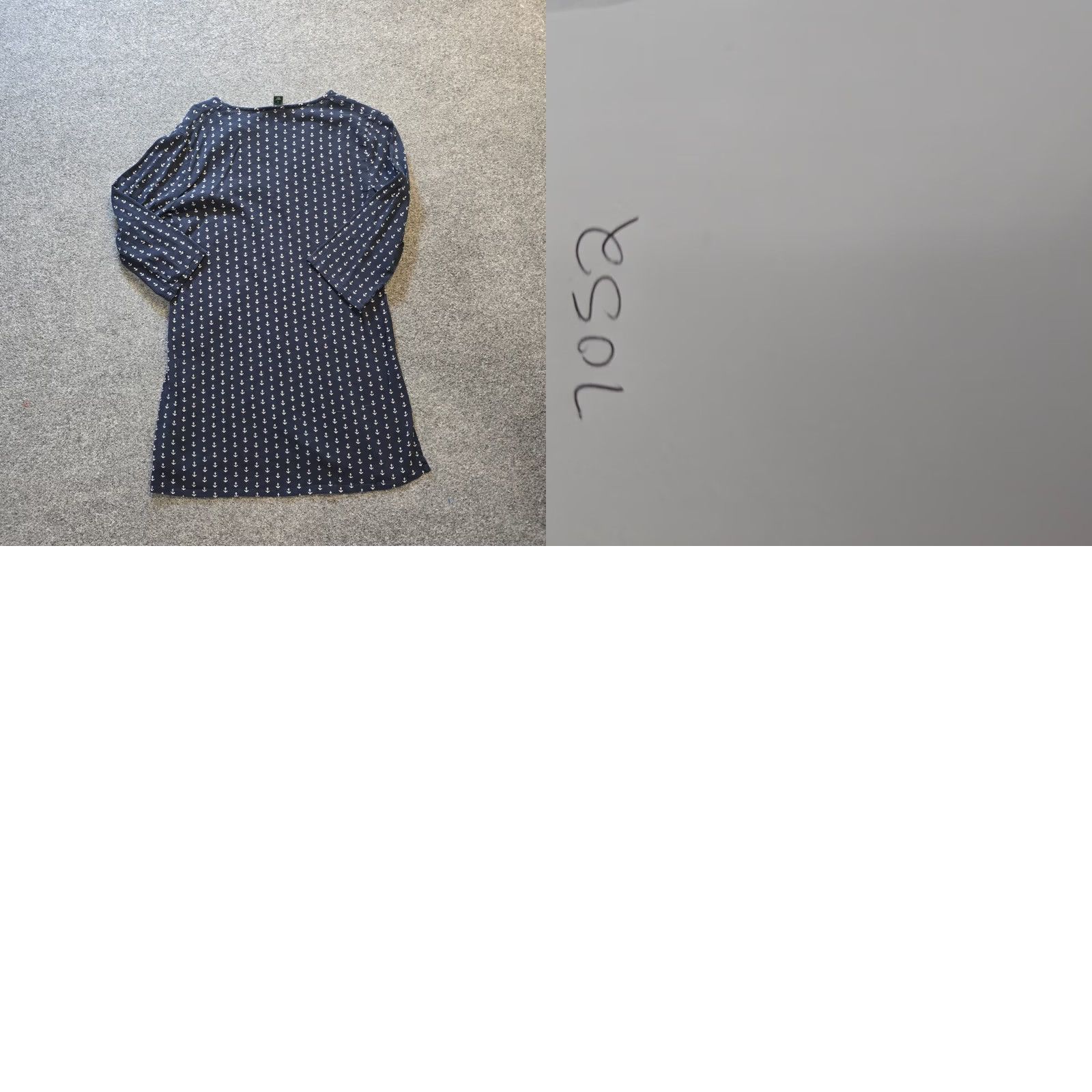 J.Crew J.CREW Top Womens Medium Blue White Anchor Nautical Coastal Beach Tunic Gauze Shirt Blouse Casual Knit 3/4 Sleeve V-Neck Size M / US 6-8 / IT 42-44 - 8 Thumbnail