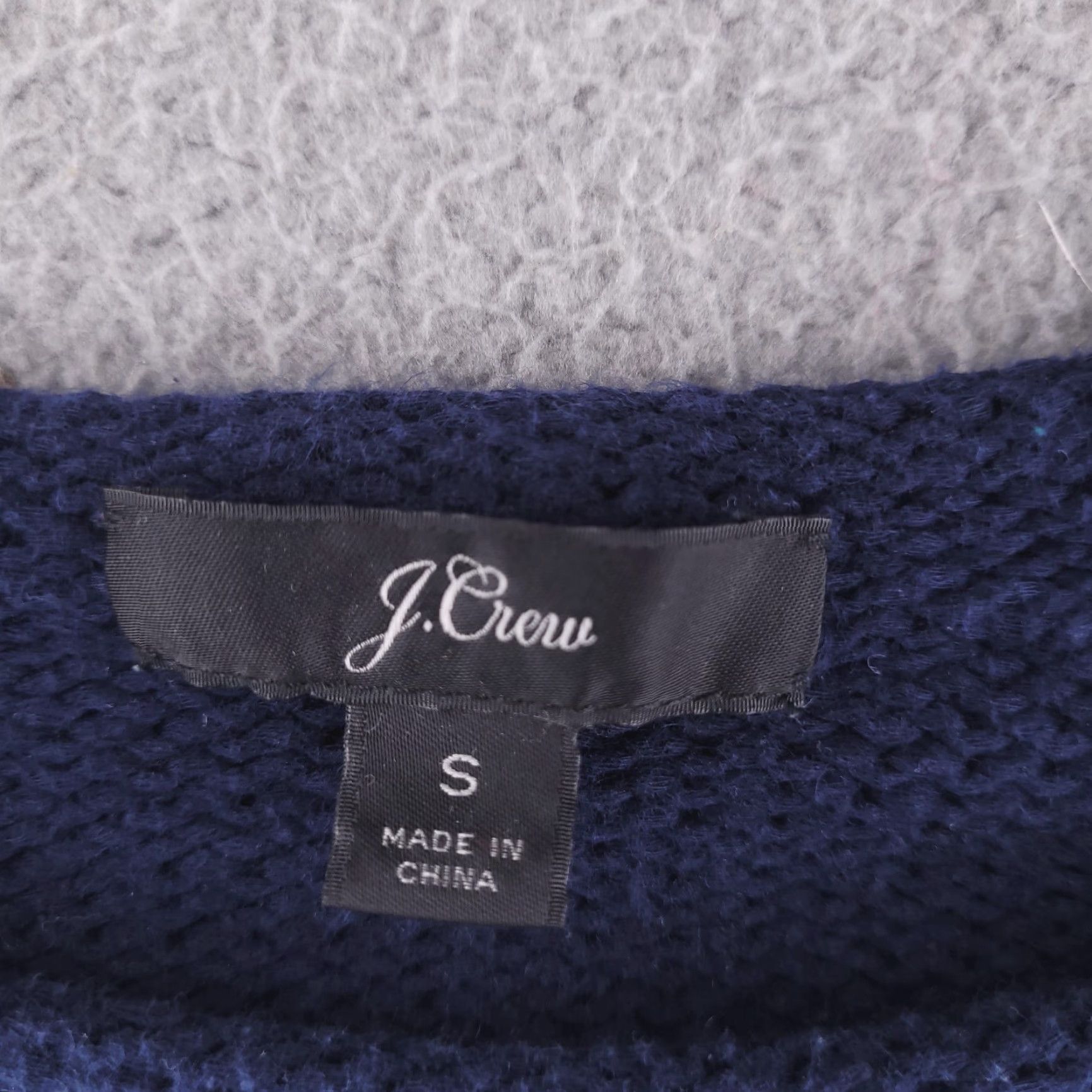 J.Crew J.CREW Sweater Womens S Pullover Knit Chunky-Knit Long Sleeve Blue Solid Size S / US 4 / IT 40 - 2 Thumbnail