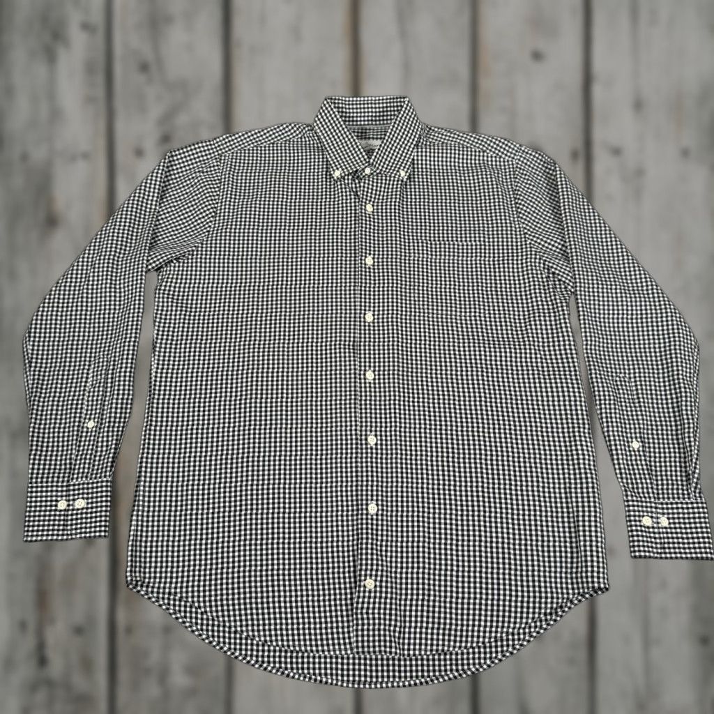 Peter Millar VINTAGE Peter Millar Shirt Men Medium Black Gingham Check Casual Stretch Button-Up Size US M / EU 48-50 / 2 - 1 Thumbnail
