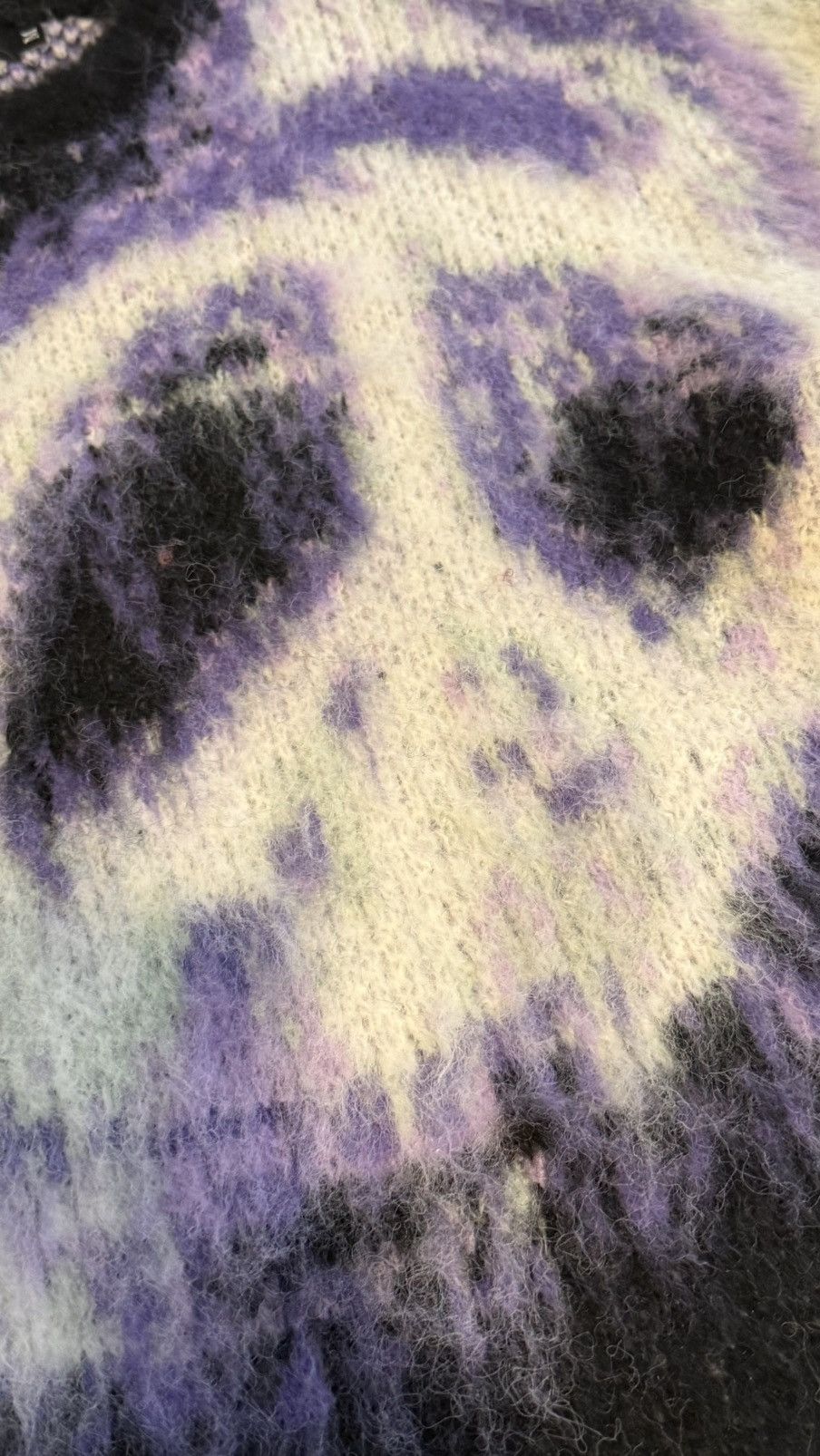 Other mind at war purple peace mohair sweater Size US M / EU 48-50 / 2 - 2 Thumbnail