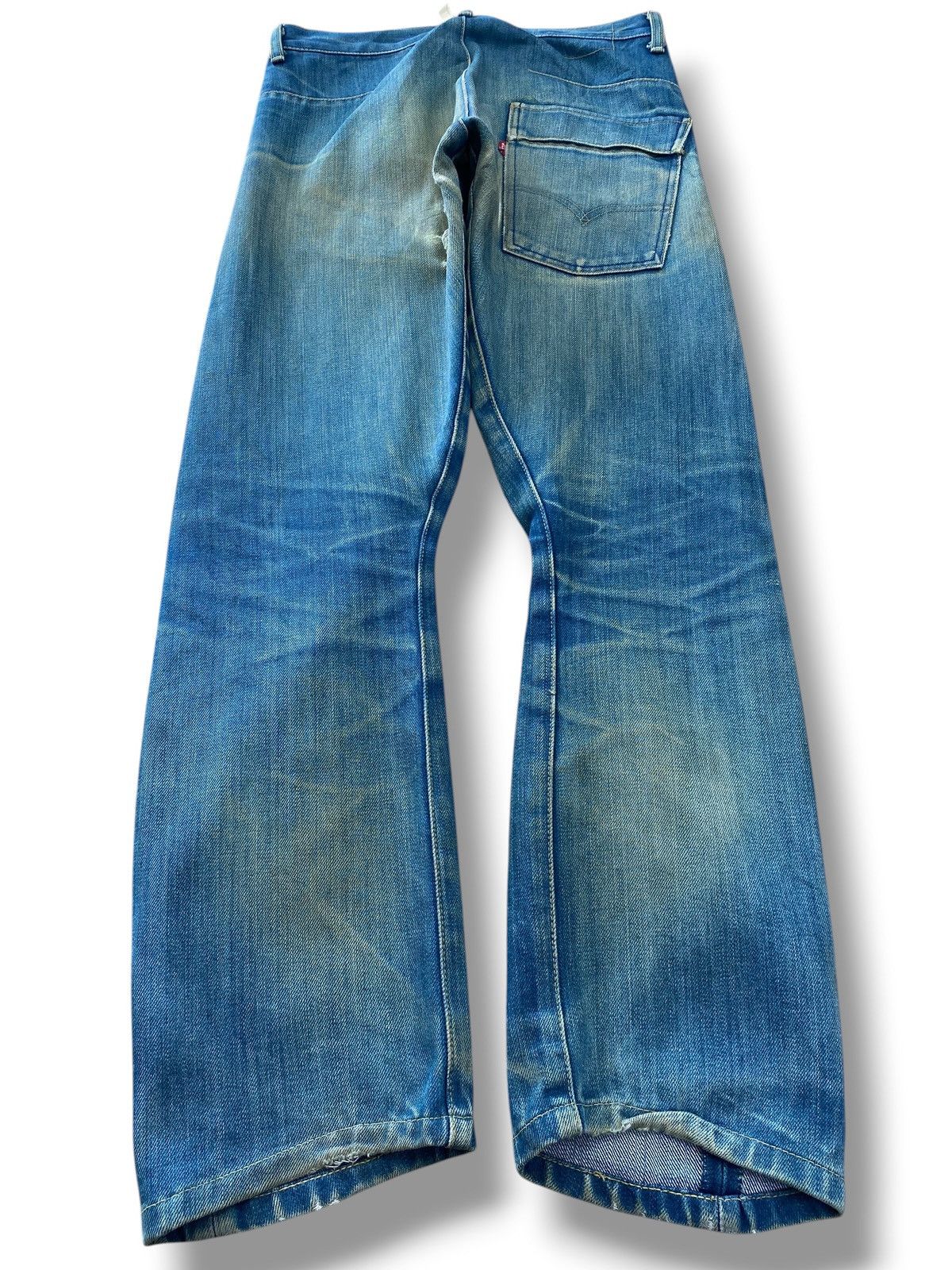 Levi's Levi’s Blue Wash Whiskered Style Twisted Leg Jeans Size US 29 - 3 Thumbnail