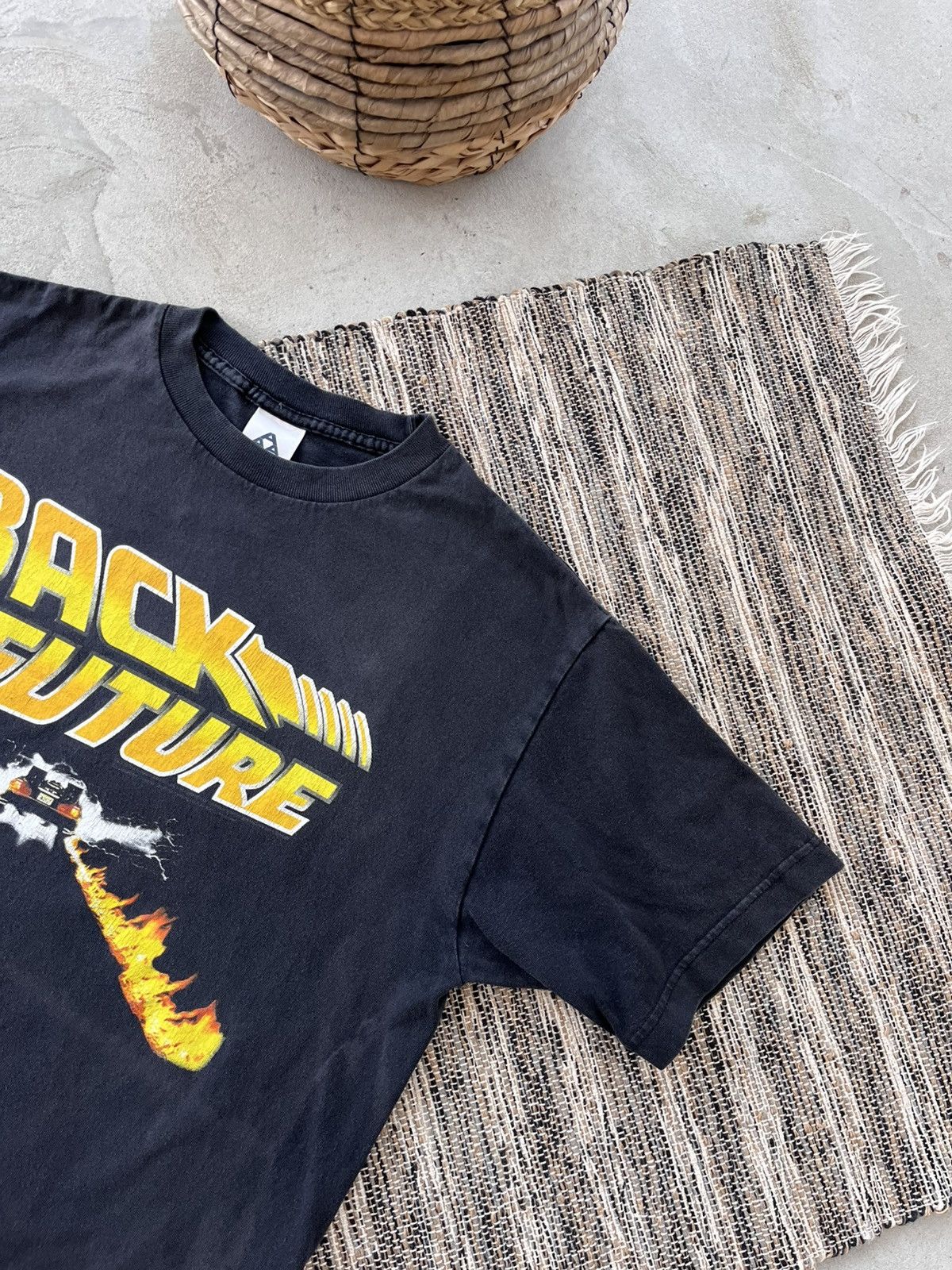 Band Tees 00s Vintage Back to the Future Faded Black Movie Tshirt Y2K Size US M / EU 48-50 / 2 - 3 Thumbnail