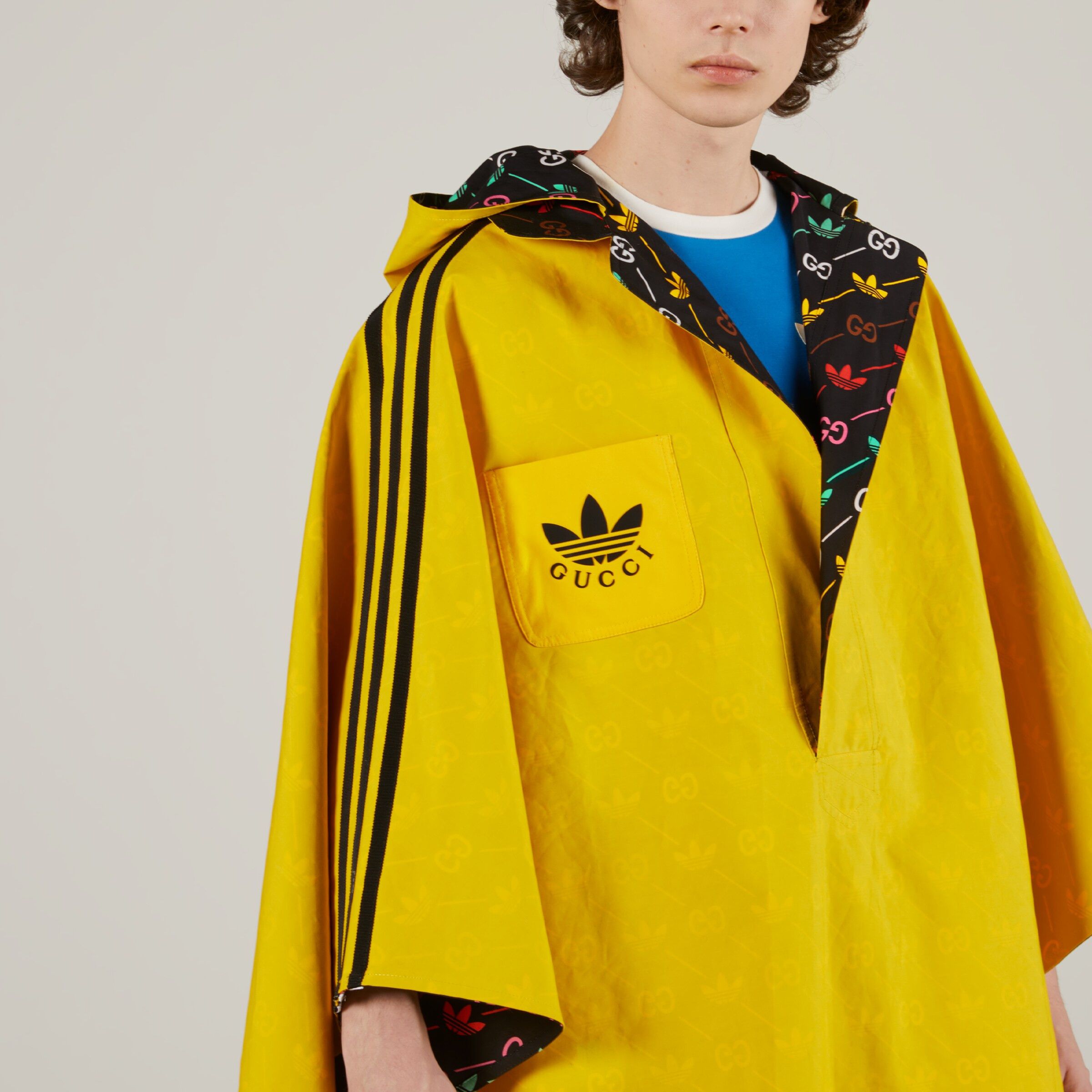 Gucci M Gucci Adidas Cape Jacket trefoil GG logo reversible hooded Size US M / EU 48-50 / 2 - 3 Thumbnail