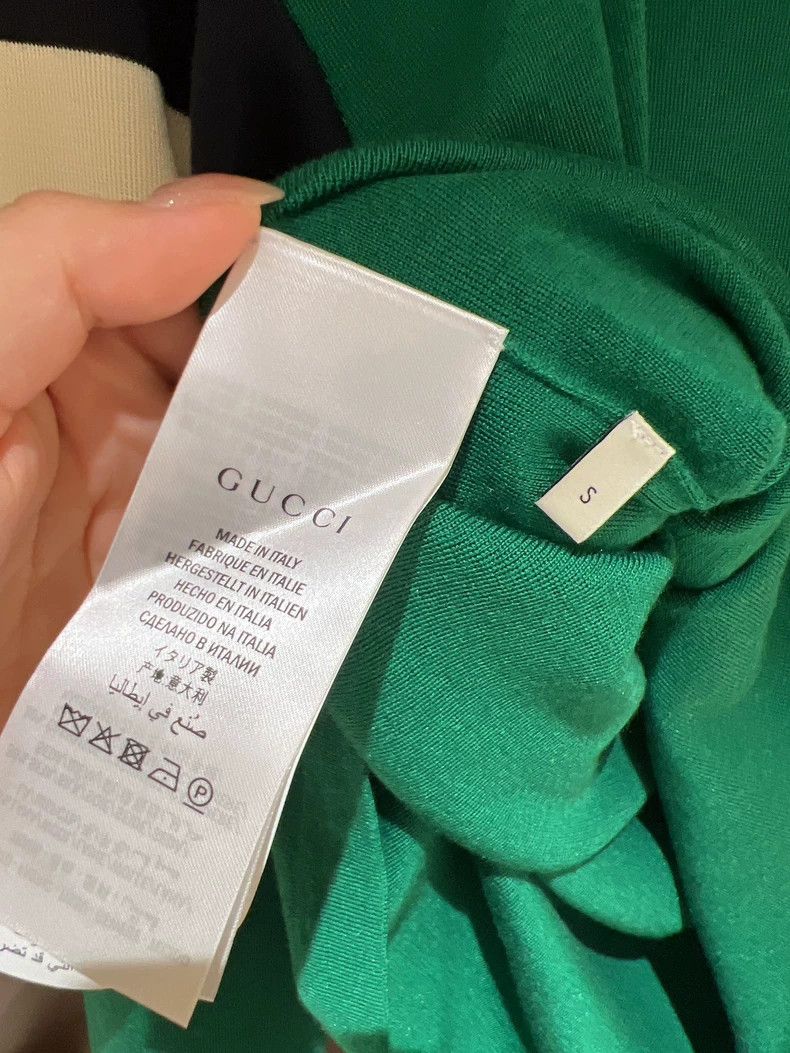 Gucci Gucci Navy-collared green college-style sweater 2504-Nextar Size US S / EU 44-46 / 1 - 8 Thumbnail