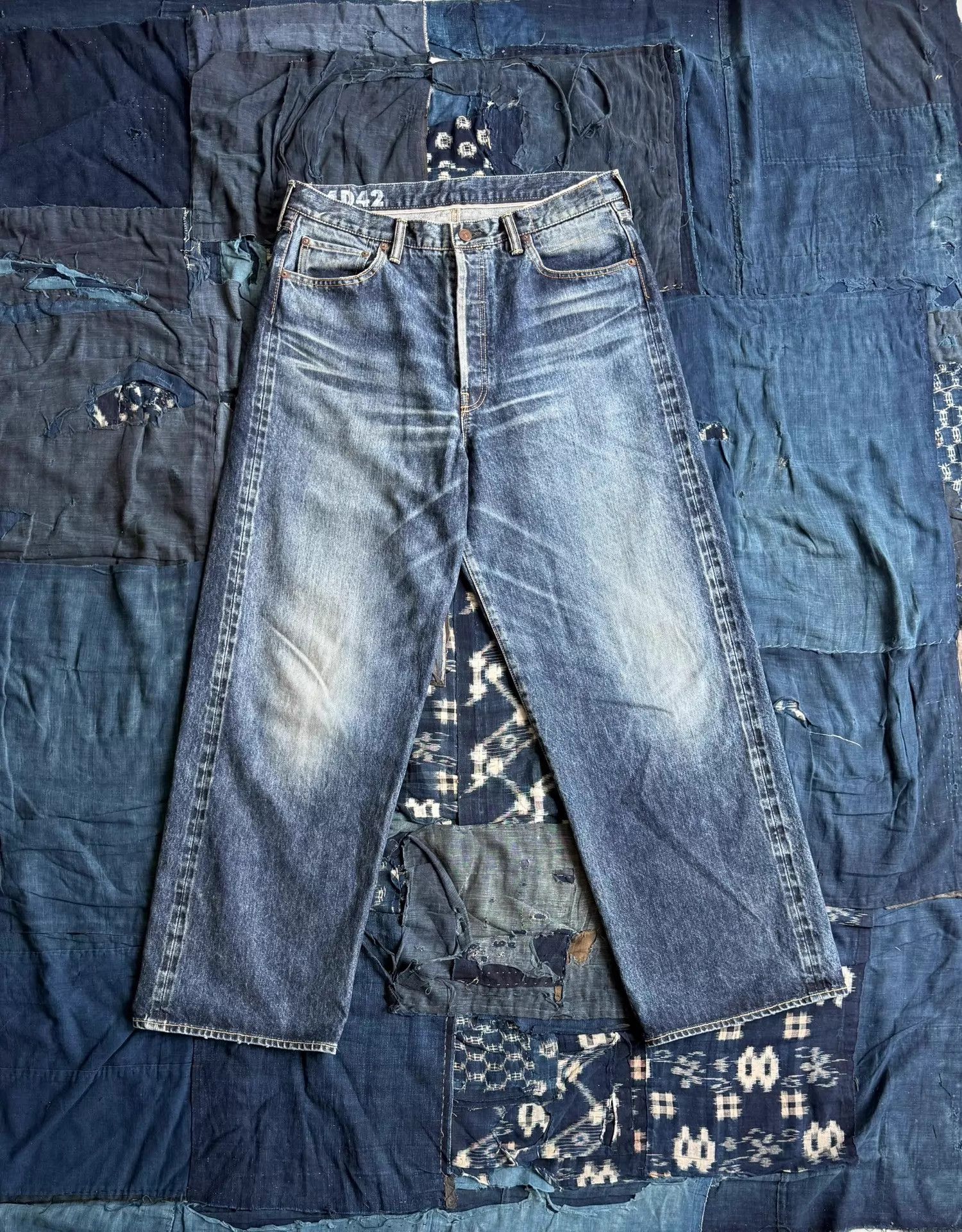 Visvim Visvim 24aw Social Sculpture 01 Wide D41 Damaged 41 01.3D41