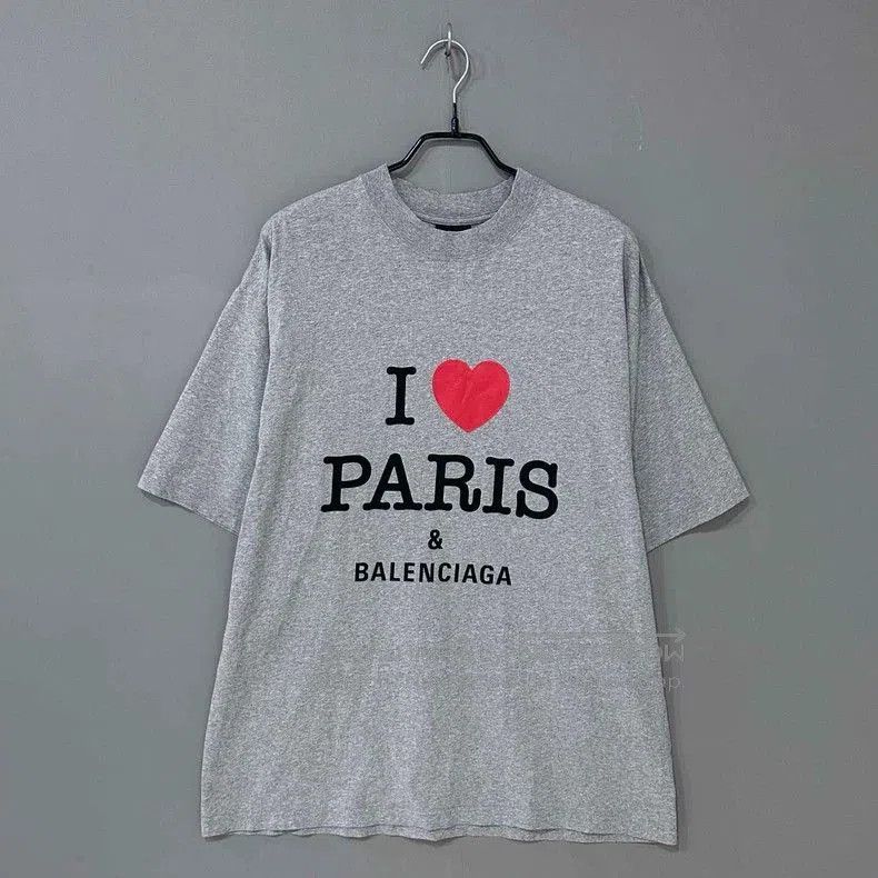 Balenciaga Balenciaga Gray I Love Paris T. Size US M / EU 48-50 / 2 - 1 Thumbnail