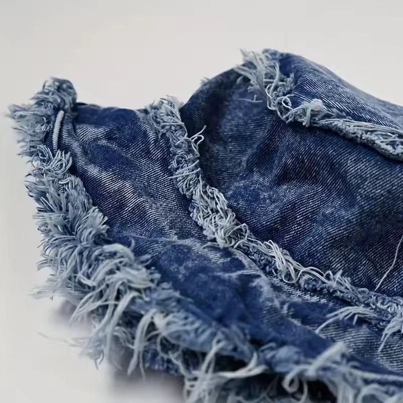 Japanese Brand Avant Garde Washed Reversible Distressed Raw Bucket Hat Size ONE SIZE - 5 Thumbnail