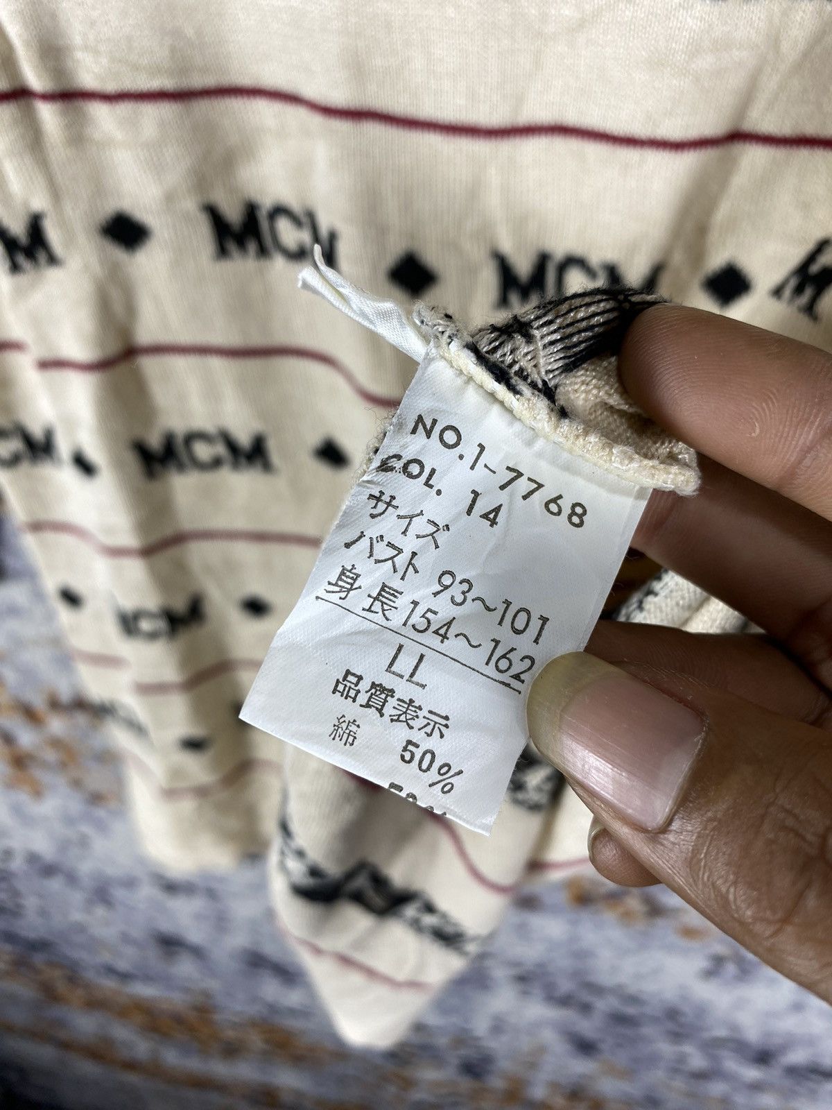 Designer × MCM × Vintage Rare!! Vintage MCM Knitwear Monogram Size US L / EU 52-54 / 3 - 6 Thumbnail