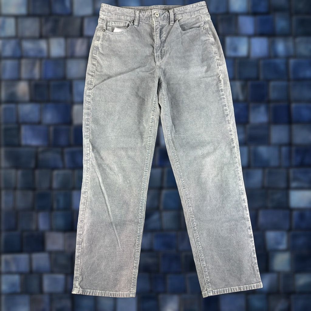 American Eagle Outfitters American Eagle Outfitters Jeans Womens 10 Mom Straight Slate Blue Corduroy 5 Pocket Cotton Size 32" / US 10 / IT 46 - 1 Thumbnail