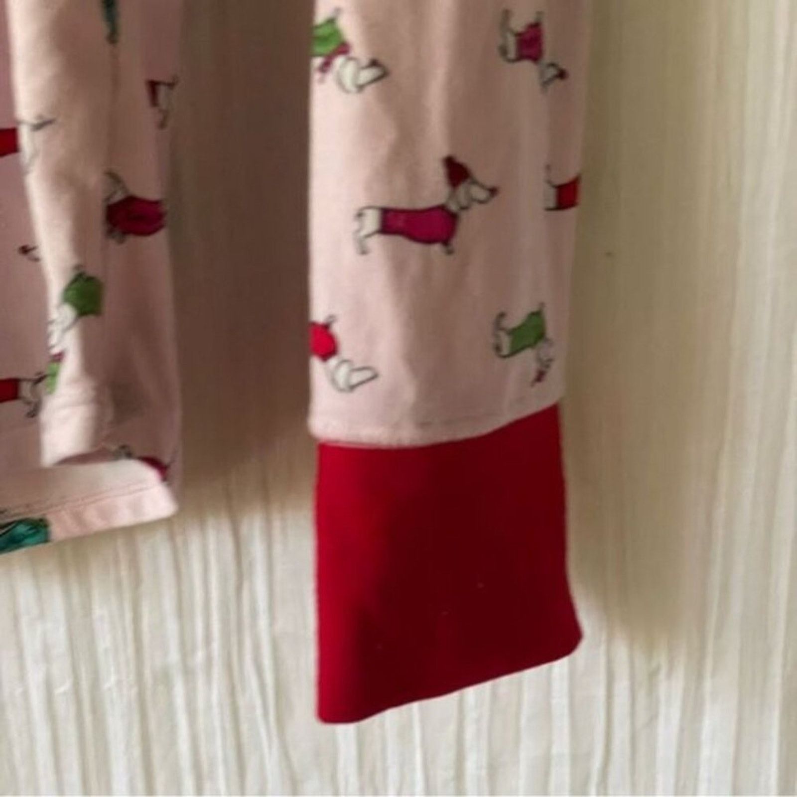 Kate Spade Kate Spade Pajama Top Pink Dachshund Red Trim Size Medium Size ONE SIZE - 4 Thumbnail