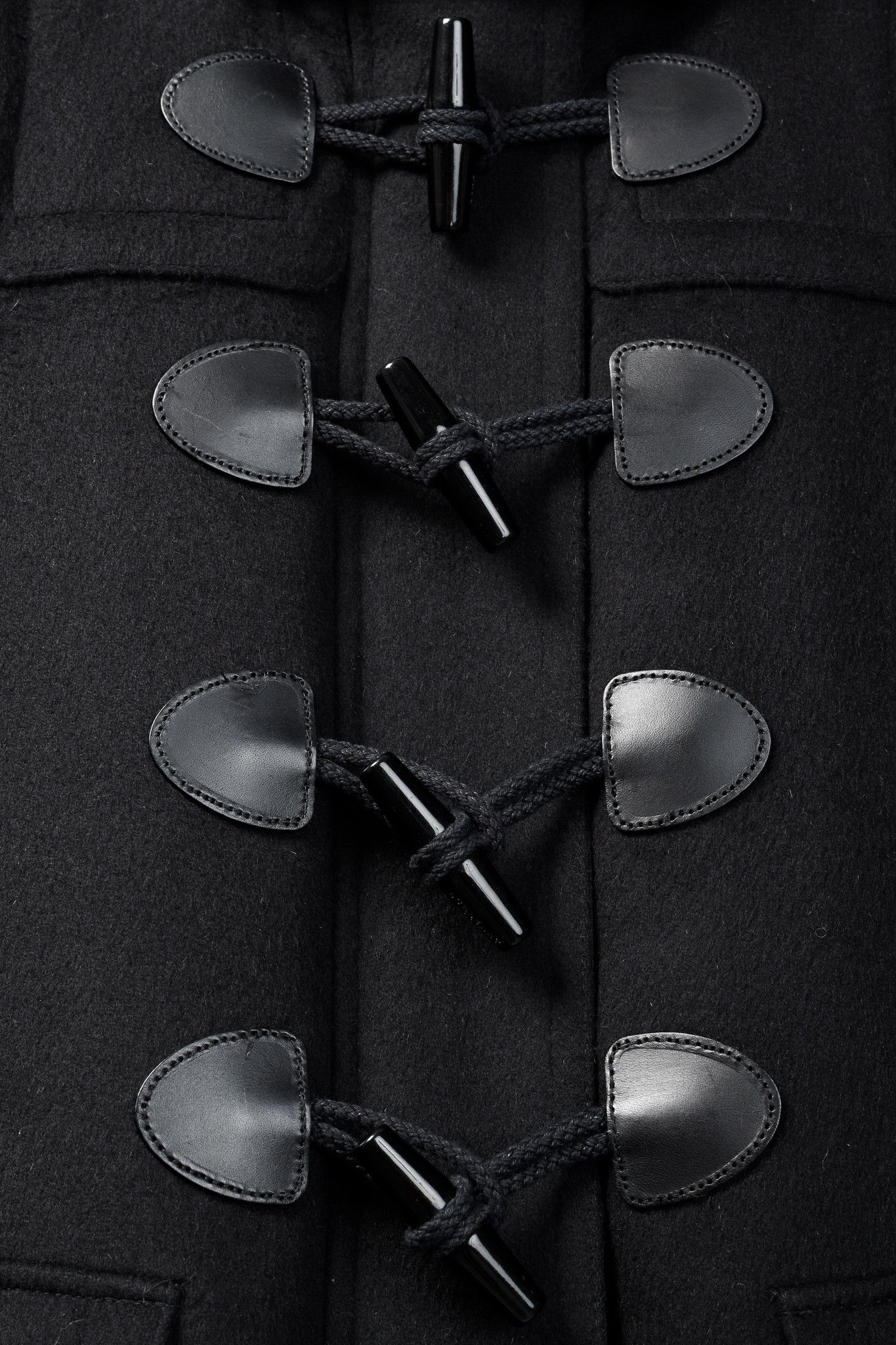 Burberry Burberry Brit Finsdale Black Wool Duffle Coat Size S / US 4 / IT 40 - 11 Thumbnail