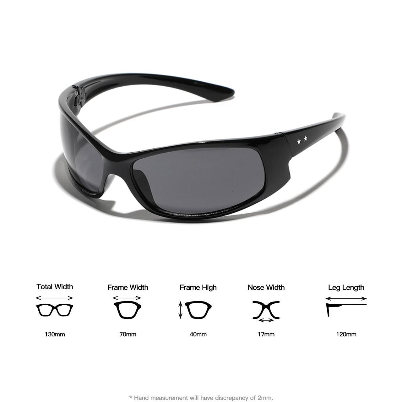 Japanese Brand Y2k Avant Garde Futuristic Cat Eye Black Sunglasses Unisex Size ONE SIZE - 8 Thumbnail