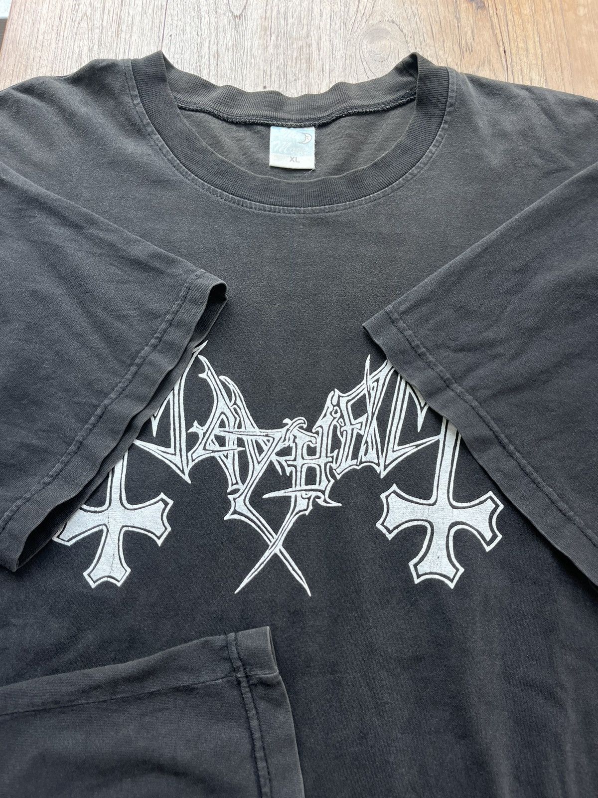 Band Tees × Vintage Vintage MAYHEM Black Metal Band Tshirt ( made in Thailand) Size US XL / EU 56 / 4 - 8 Thumbnail