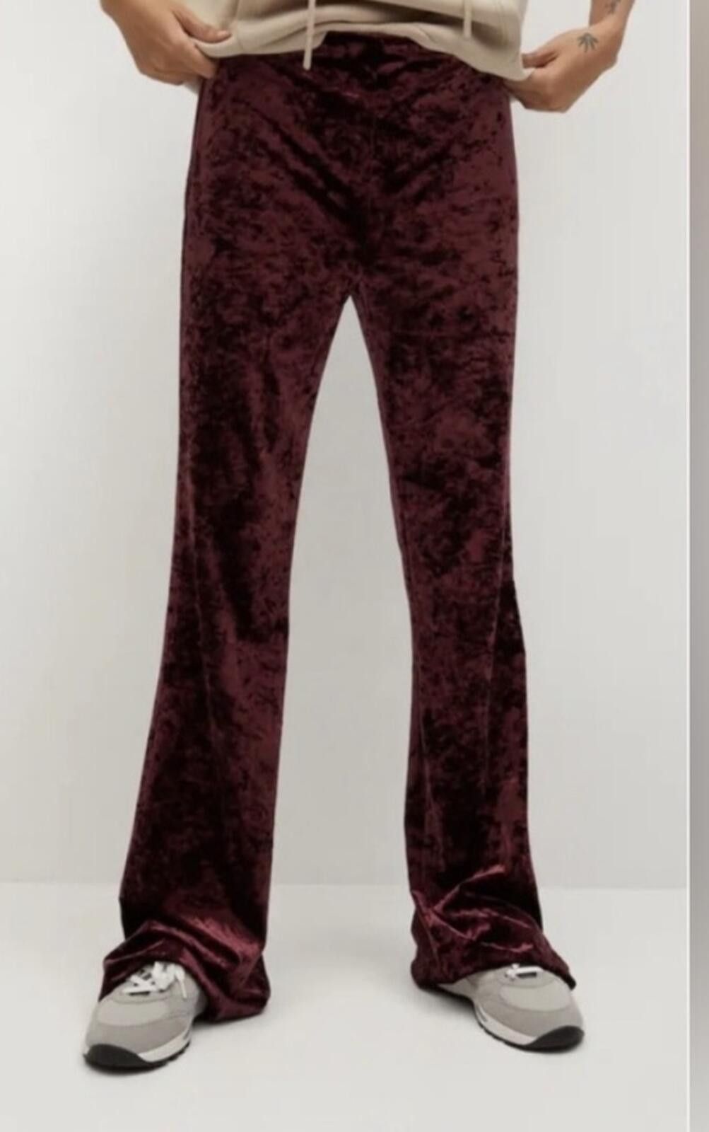 Other MNG by Mango crushed velvet pants Size 28" / US 6 / IT 42 - 1 Thumbnail