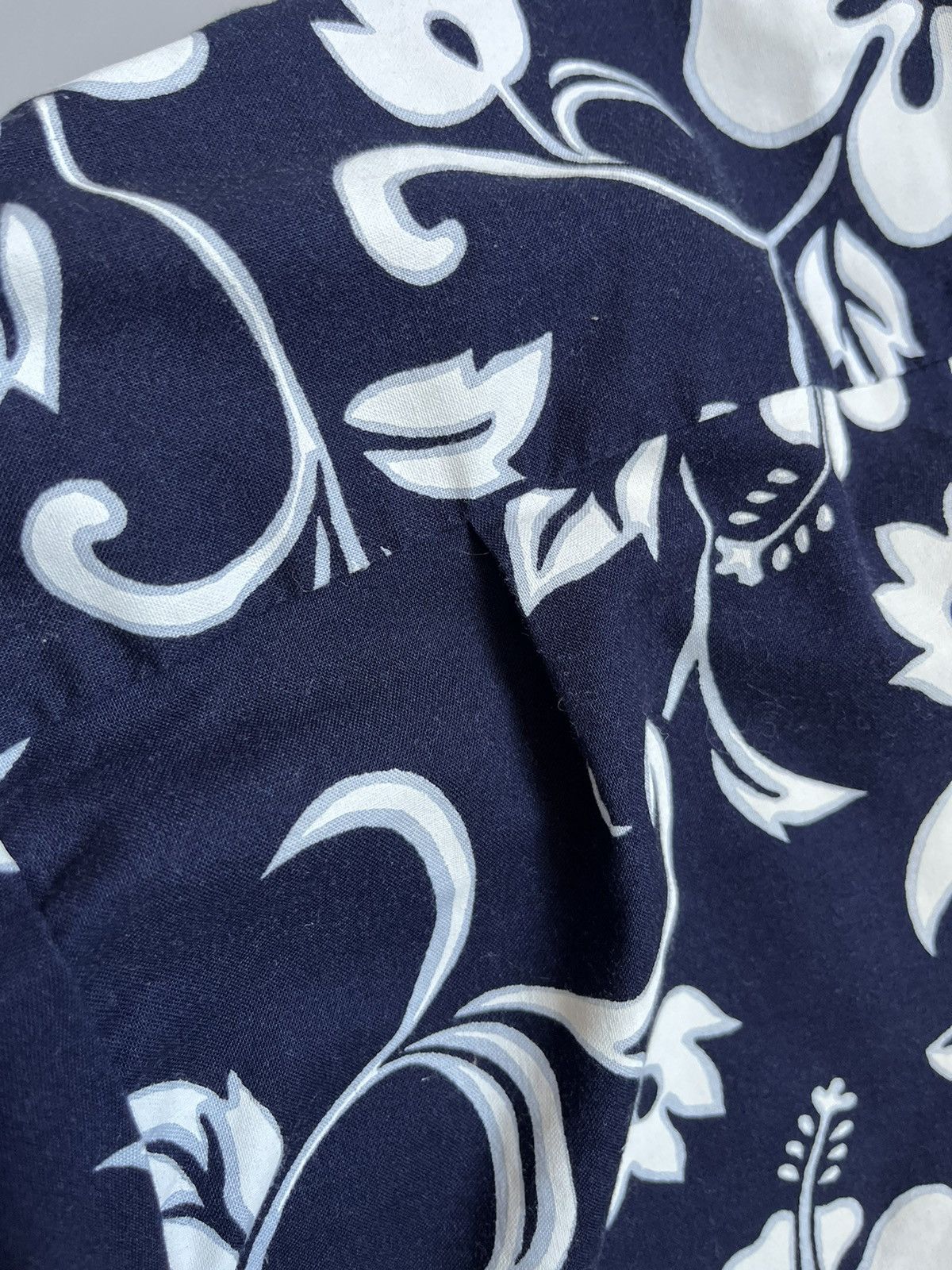 Other Vintage RJC Men Blue Floral Hawaiian Cotton Button Up Shirt Size US L / EU 52-54 / 3 - 16 Thumbnail