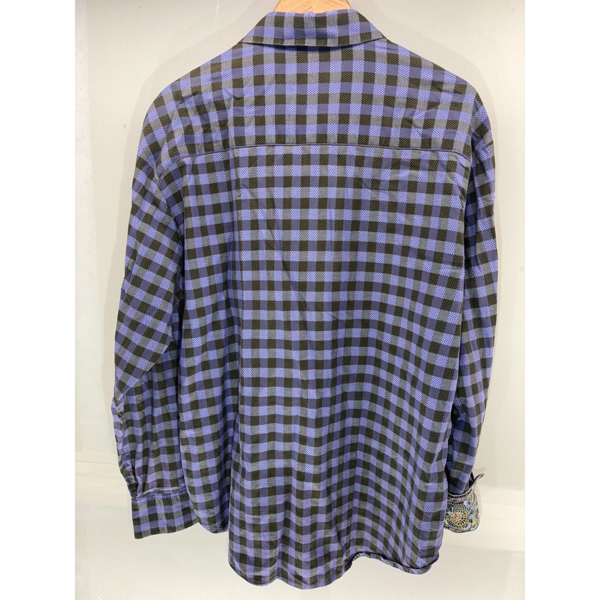 Robert Graham Robert Graham Mens Size 2XL Checkered Print Button up Flip C Size US XXL / EU 58 / 5 - 3 Thumbnail