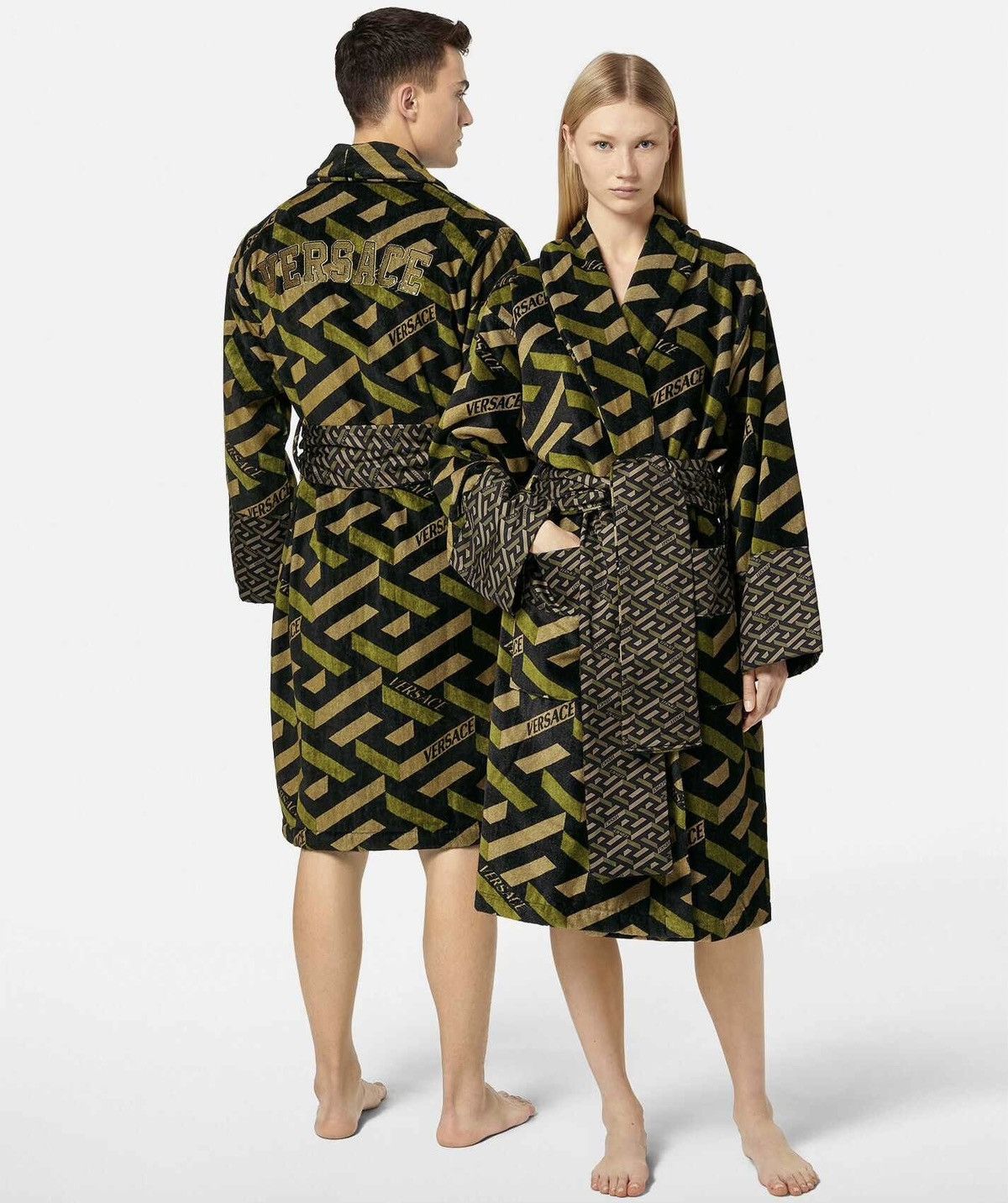 Versace Versace La Greca Embroidered Sequence Robes Size ONE SIZE - 4 Thumbnail
