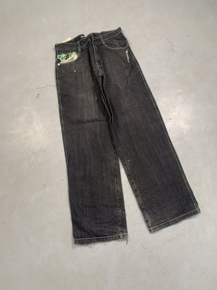 Southpole Vintage 5ive jungle & co. Y2K baggy fit denim Size US 38 / EU 54 - 2 Thumbnail