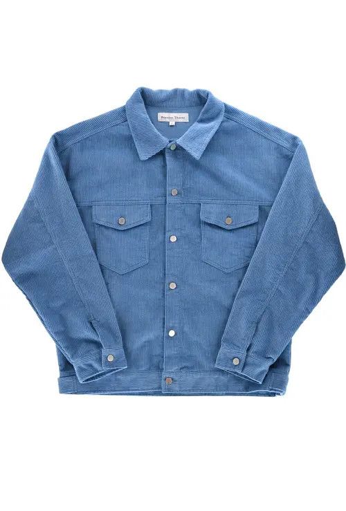 Other Corduroy Jacket Ocean Blue Size US XXL / EU 58 / 5 - 3 Thumbnail