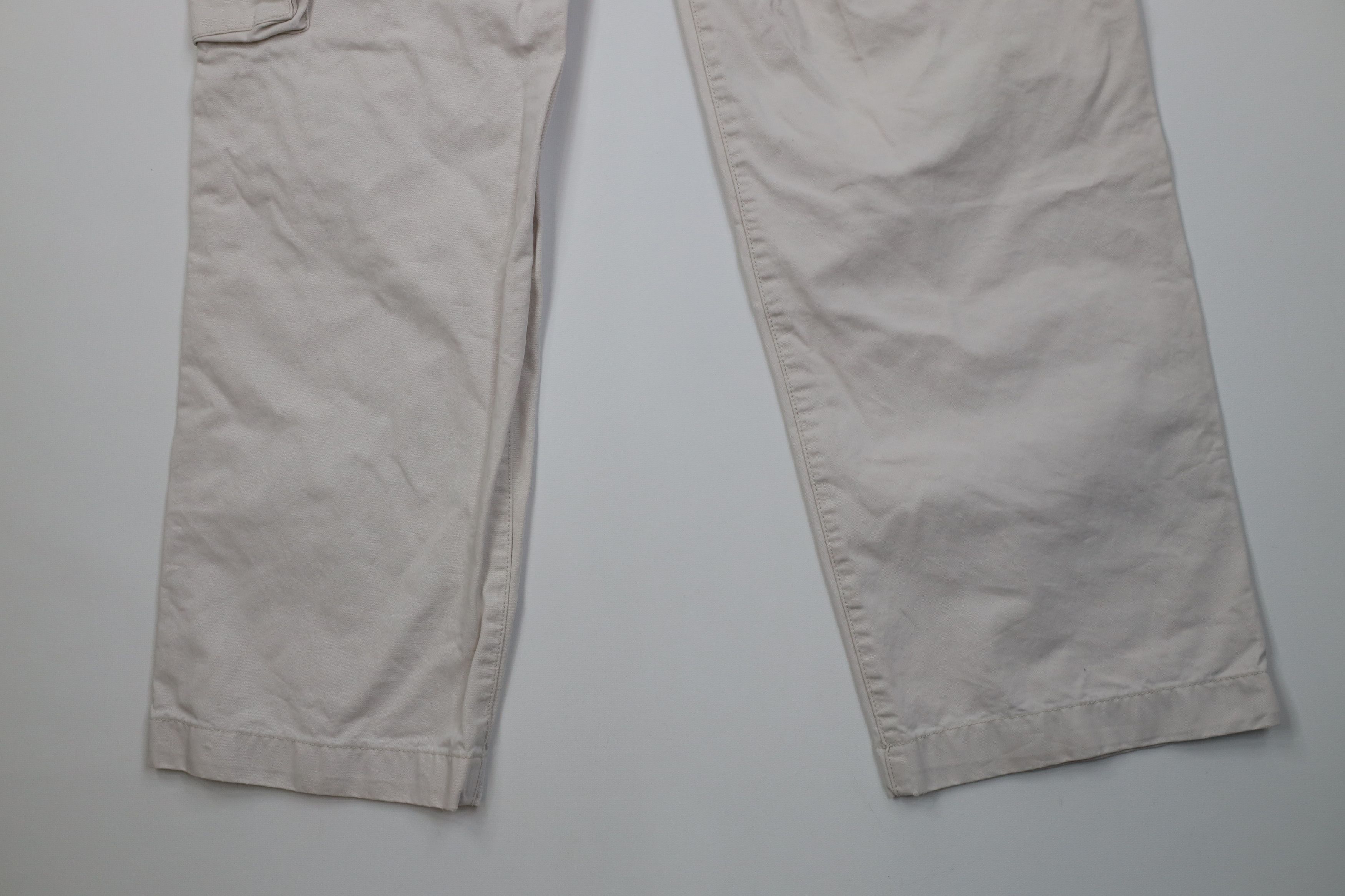 Vintage Vintage 90s Y2K Streetwear Fly Wide Leg Cargo Pants Beige Size US 32 / EU 48 - 13 Thumbnail