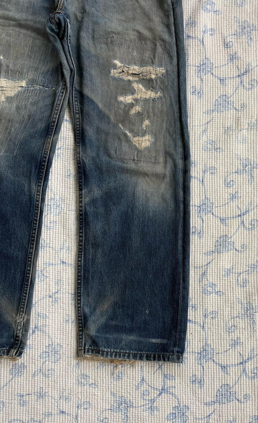 Levi's × Levi's Vintage Clothing × Vintage Vintage Levi's Distressed Denim Pant Size US 31 - 8 Thumbnail