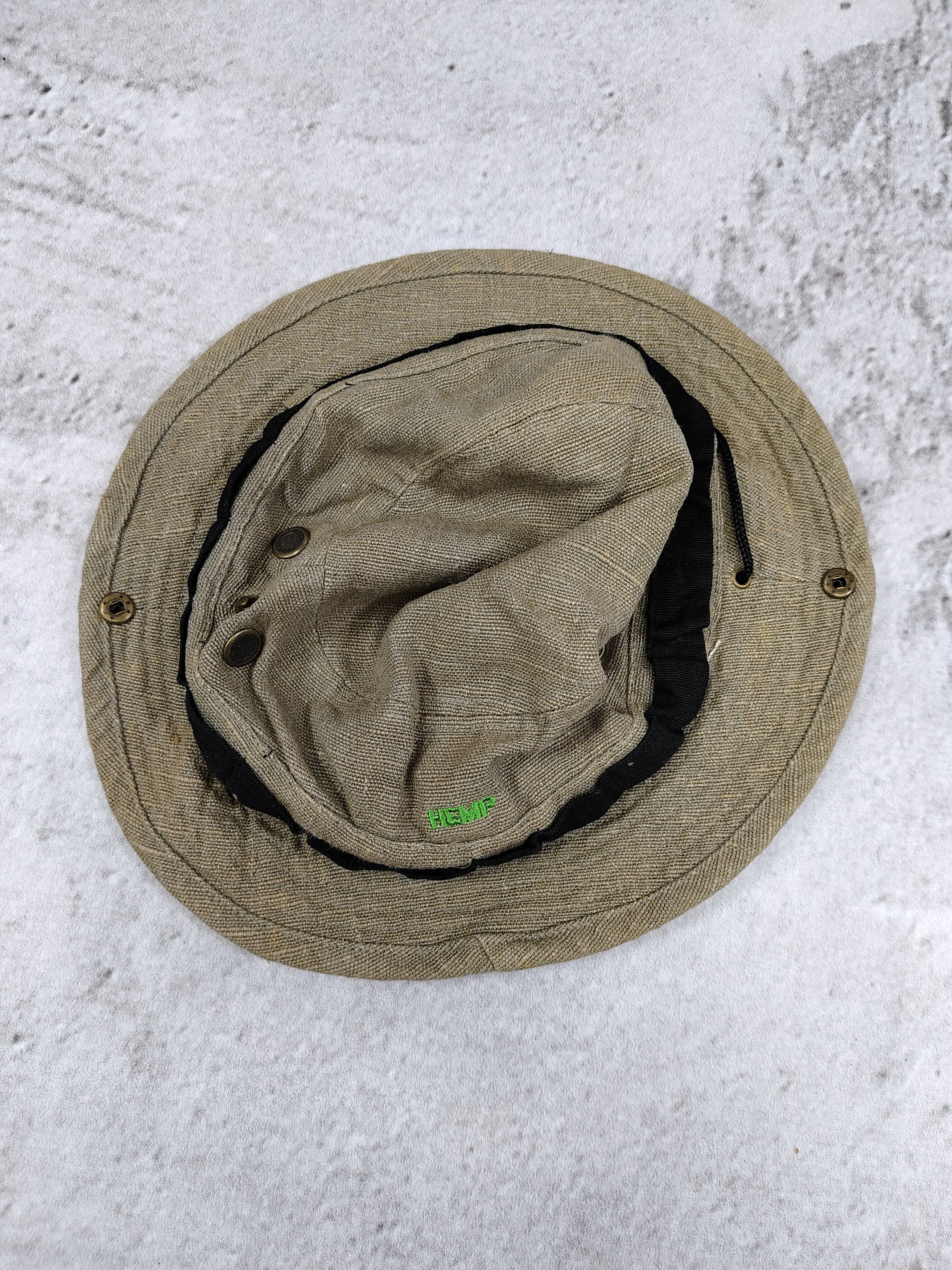Vintage Vintage Hemp Natural Gorpcore Utility Bucket Hat Size ONE SIZE - 3 Thumbnail