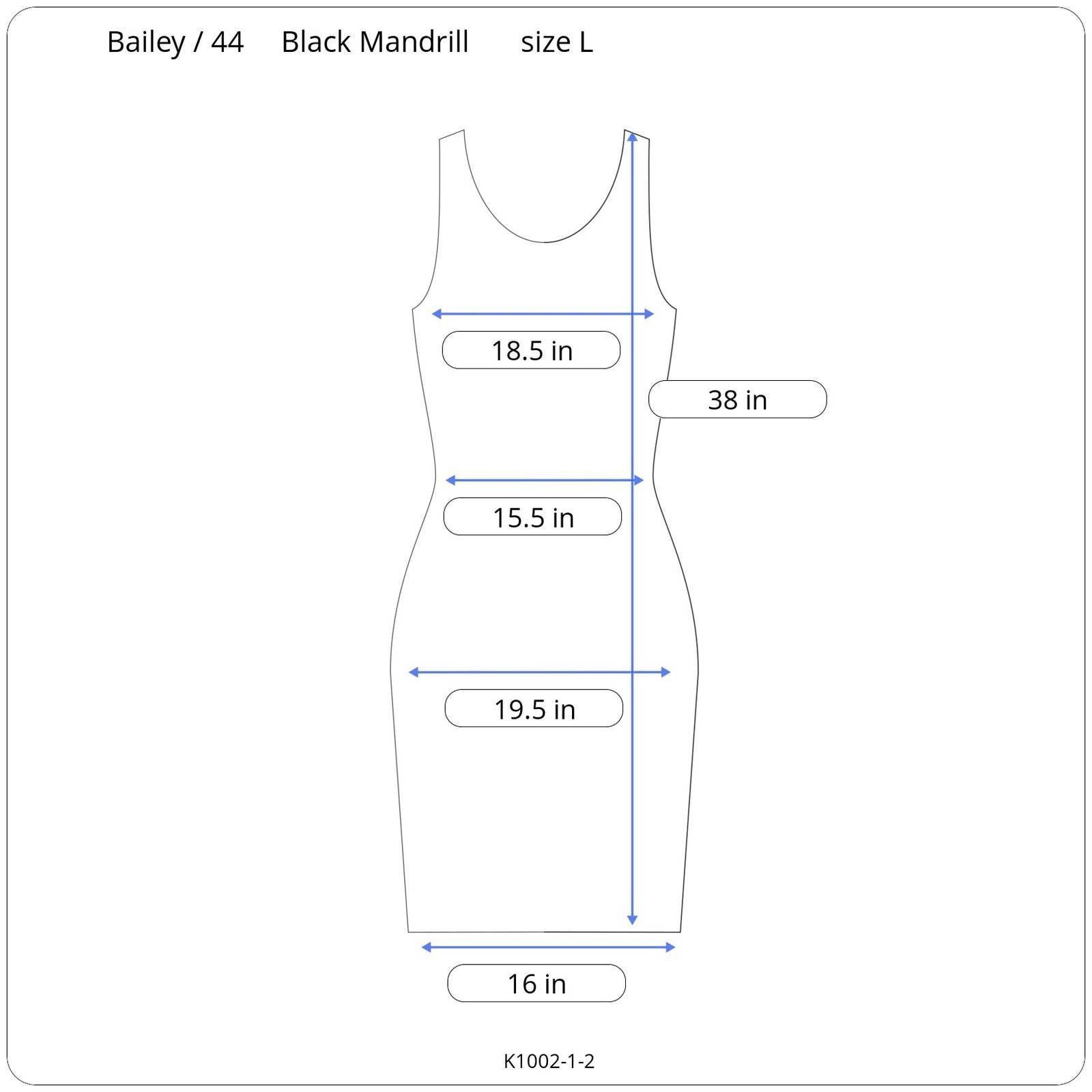 Bailey 44 Bailey / 44 Black Mandrill dress size L Size L / US 10 / IT 46 - 9 Thumbnail