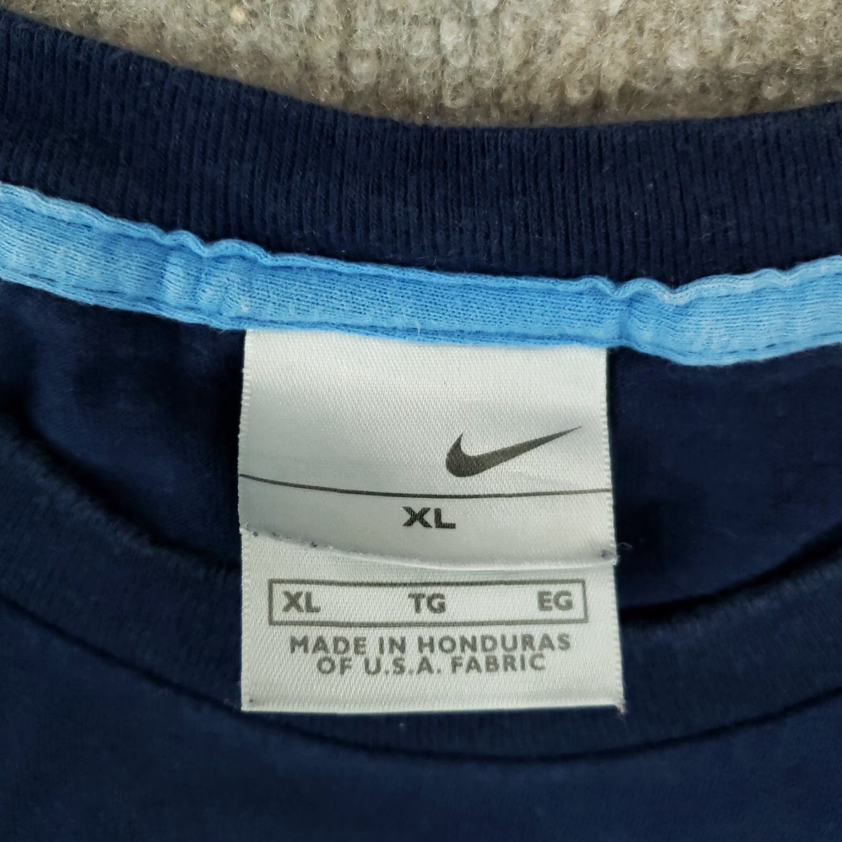 Nike Nike Mens Blue Short Sleeve Crew Neck T-Shirt Extra Large Cotton Size US XL / EU 56 / 4 - 5 Thumbnail