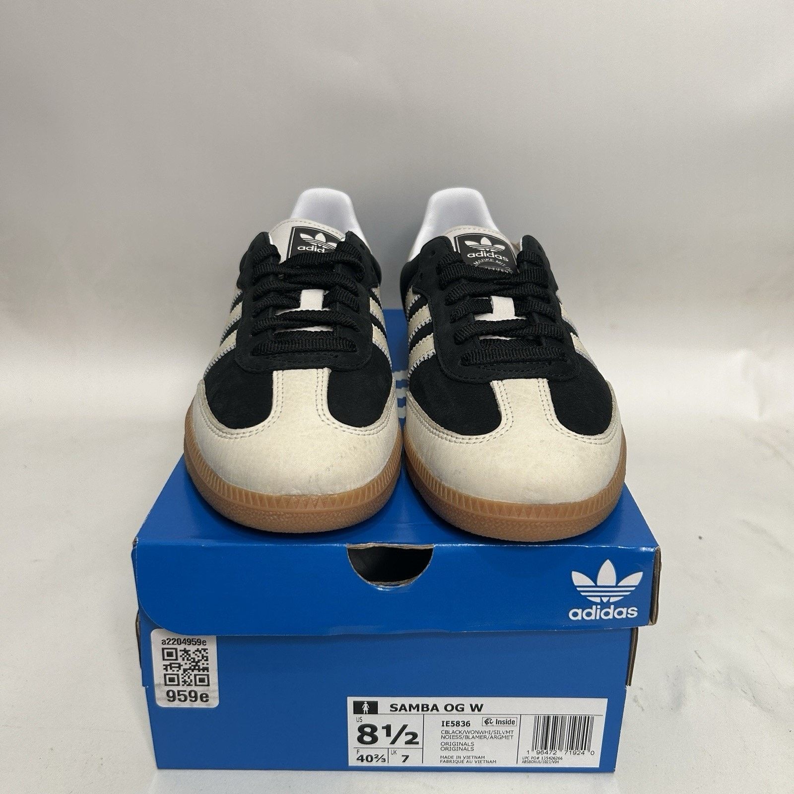 Adidas adidas Samba OG WMNS “Core Black Wonder White” Size US 8.5 / IT 38.5 - 2 Thumbnail