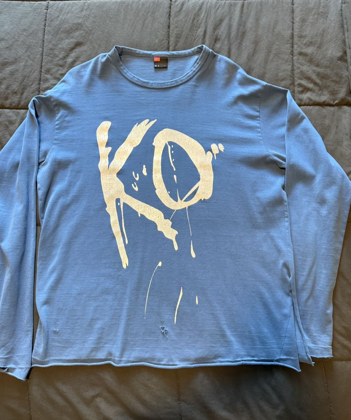 Diesel Diesel KO Vintage Distressed Long-sleeve Tee Size US L / EU 52-54 / 3 - 1 Thumbnail