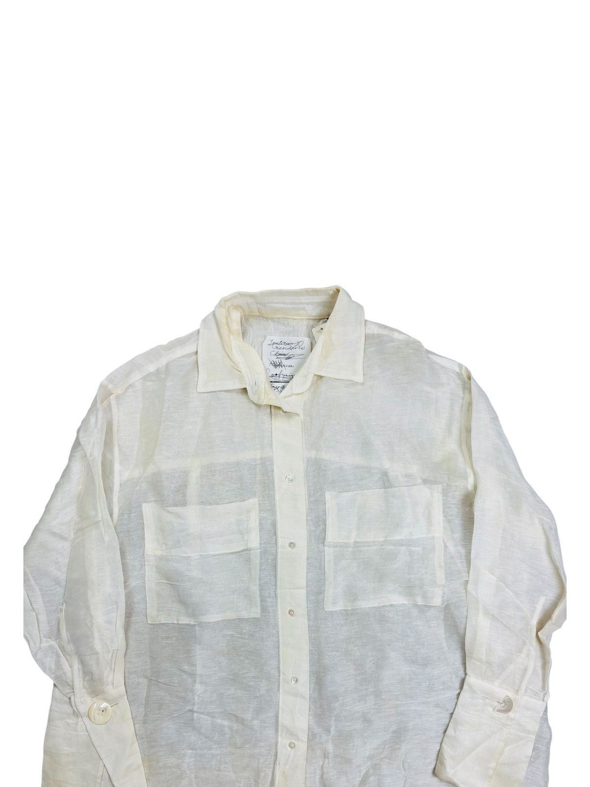 20471120 Japanese Avant Garde - Sheer Mesh Button Shirt Size US M / EU 48-50 / 2 - 4 Thumbnail